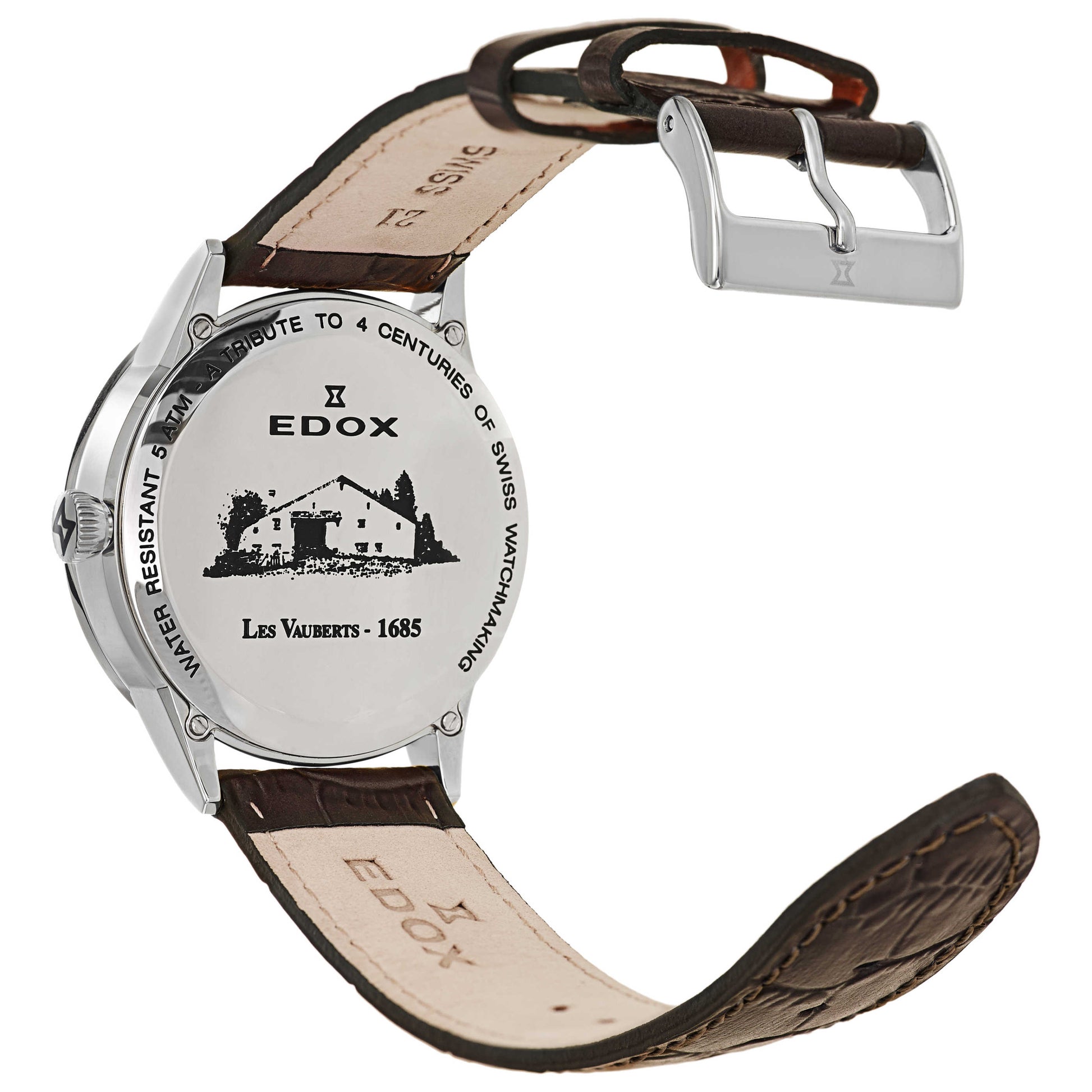 Edox Les Vauberts Men's Swiss Quartz (Battery-Powered) Watch 34005-3A-ABN - Image #2
