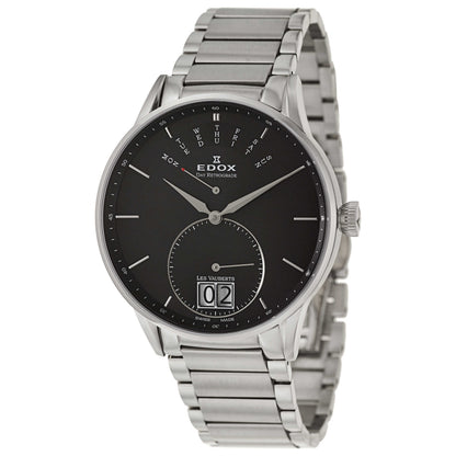 Front view of Edox Les Vauberts Men's Swiss Quartz (Battery-Powered) Watch 34006-3N-NIN