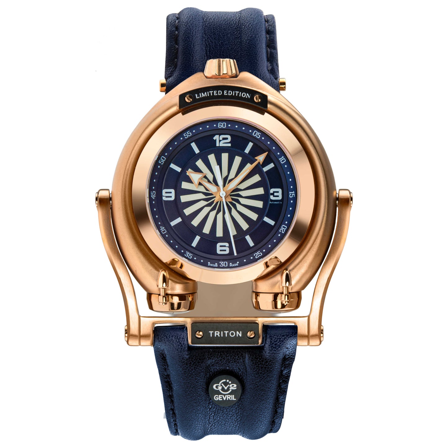 Front view of GV2 by Gevril Triton Men's Automatic Watch 3406S