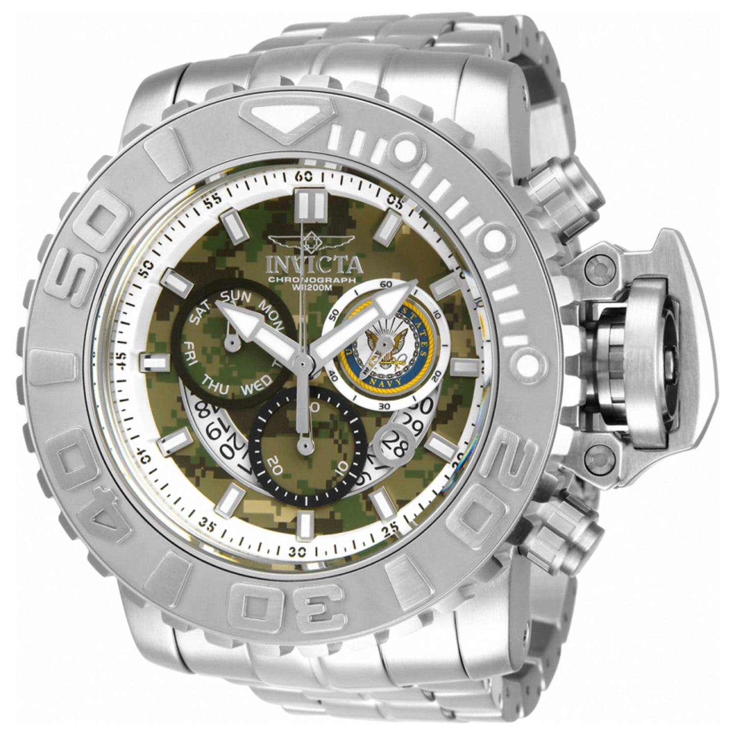 Front view of Invicta U.S. Navy Men's Quartz Watch 34675