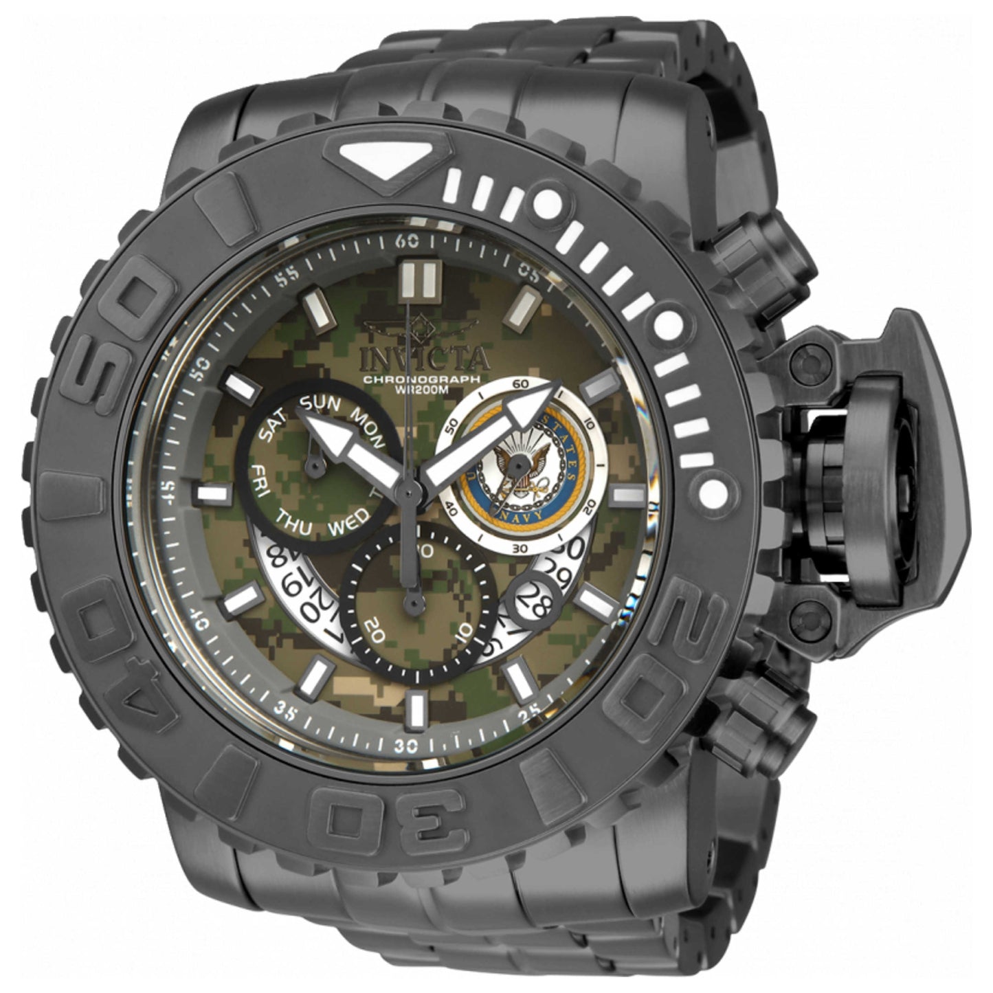 Front view of Invicta U.S. Navy Men's Quartz Watch 34676