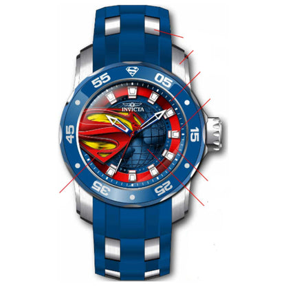 Front view of Invicta Dc Comics Men's Quartz Watch 34745