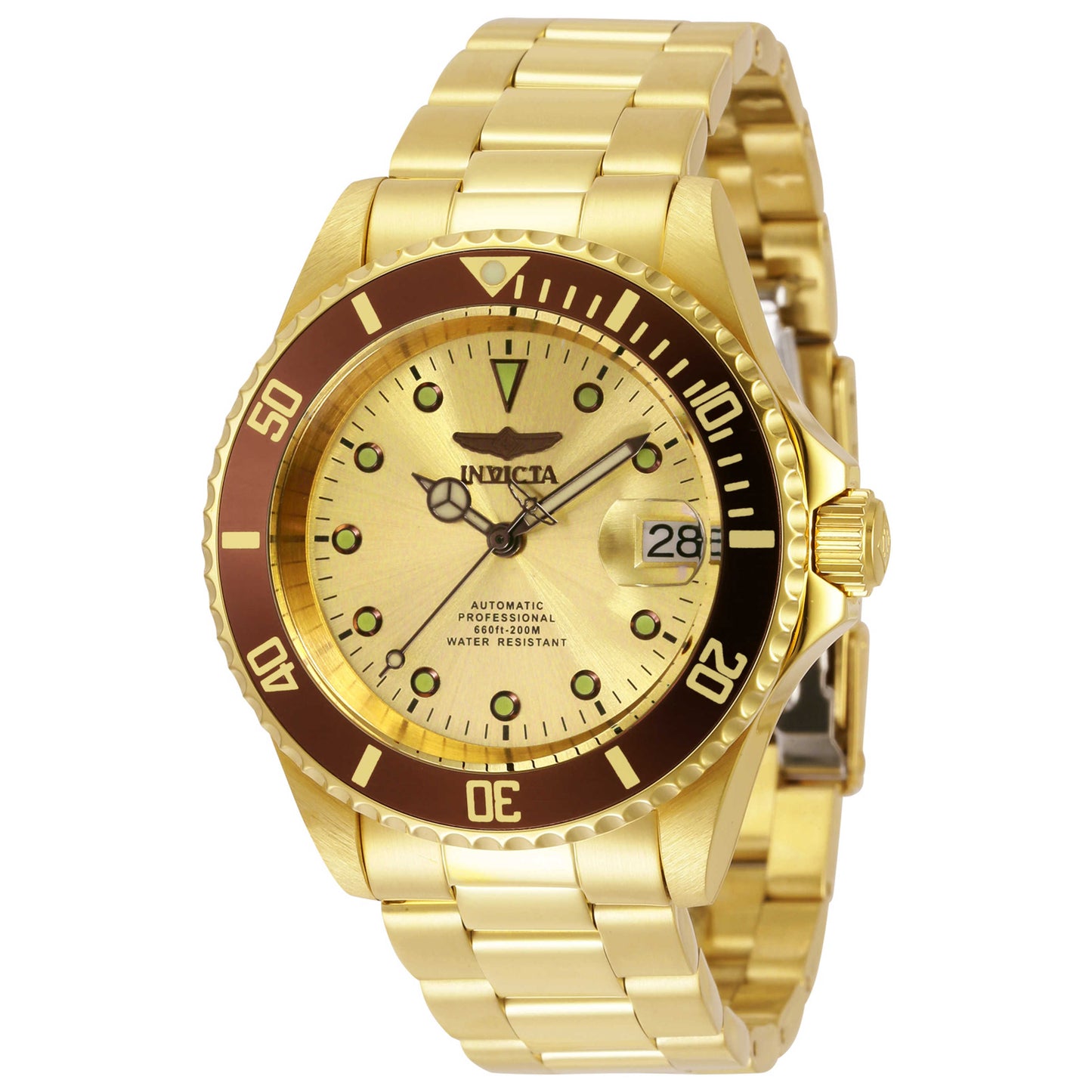 Front view of Invicta Pro Diver Men's Automatic Watch 34766