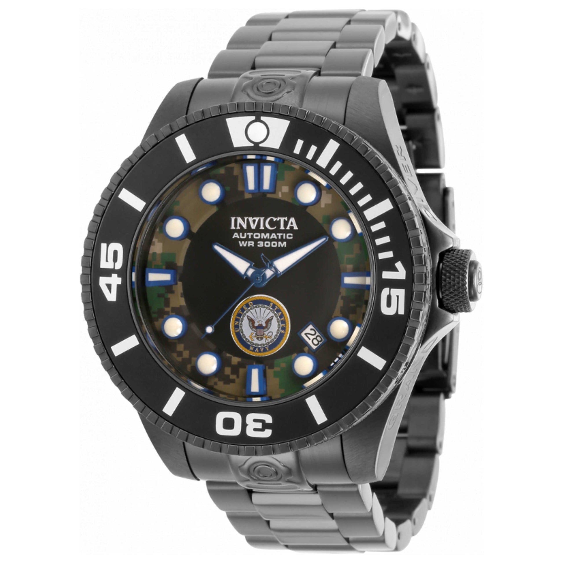 Front view of Invicta U S Navy Men's Automatic Watch 34772