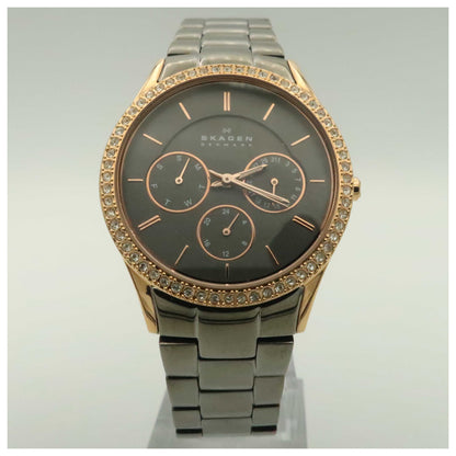 Front view of Skagen Glitz Women's Japanese Quartz (Battery-Powered) Watch 347LRXM-PO