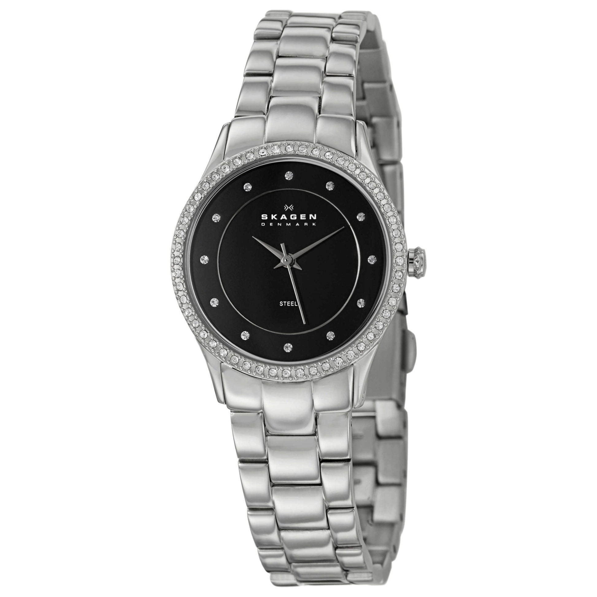Front view of Skagen Glitz Women's Japanese Quartz (Battery-Powered) Watch 347SSXB
