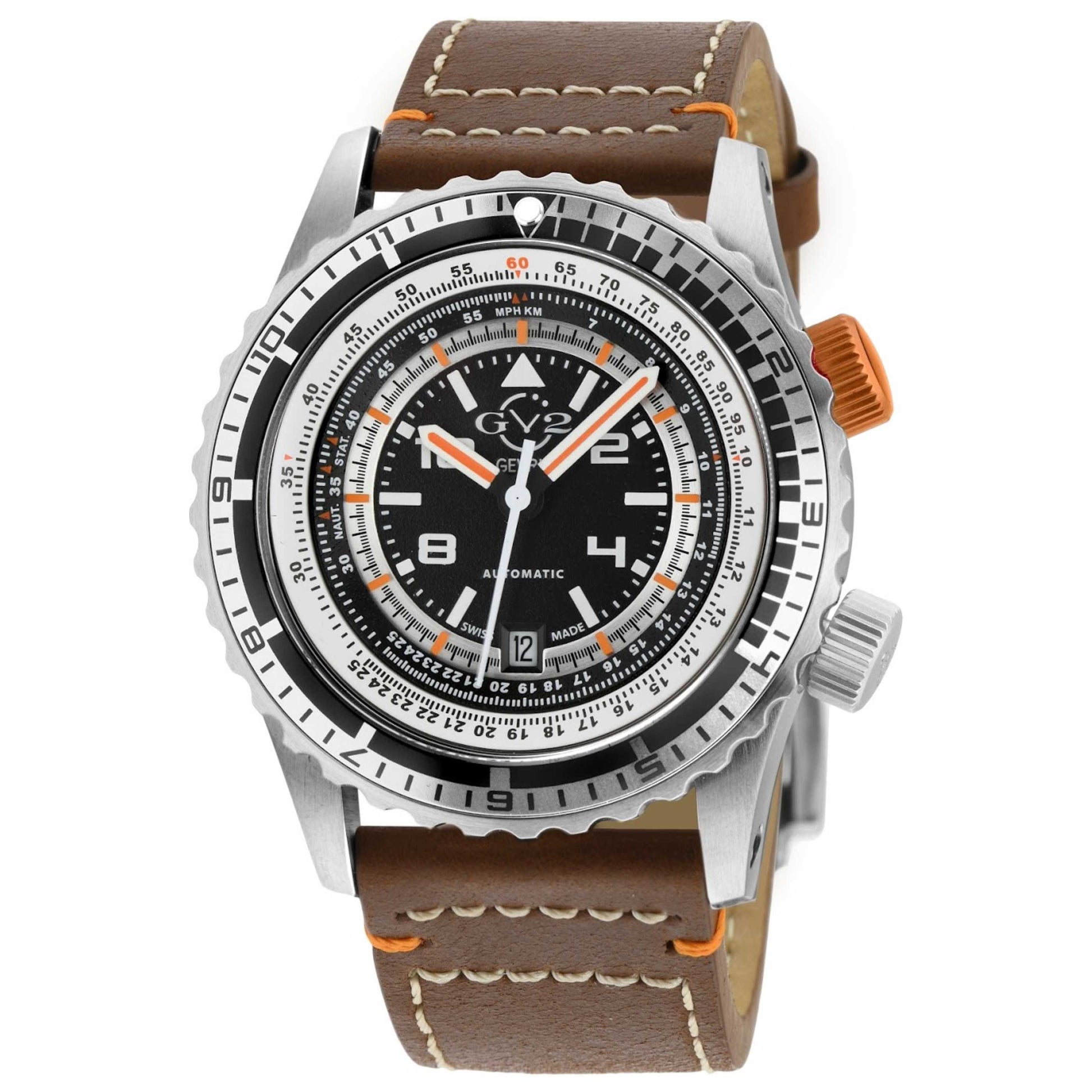 Front view of GV2 by Gevril Contasecondi Men's Automatic Watch 3506
