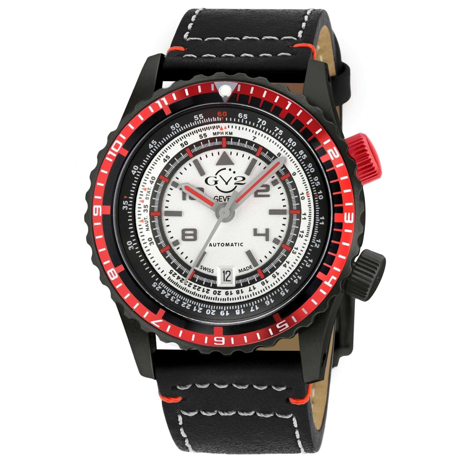 Front view of GV2 by Gevril Contasecondi Men's Automatic Watch 3508