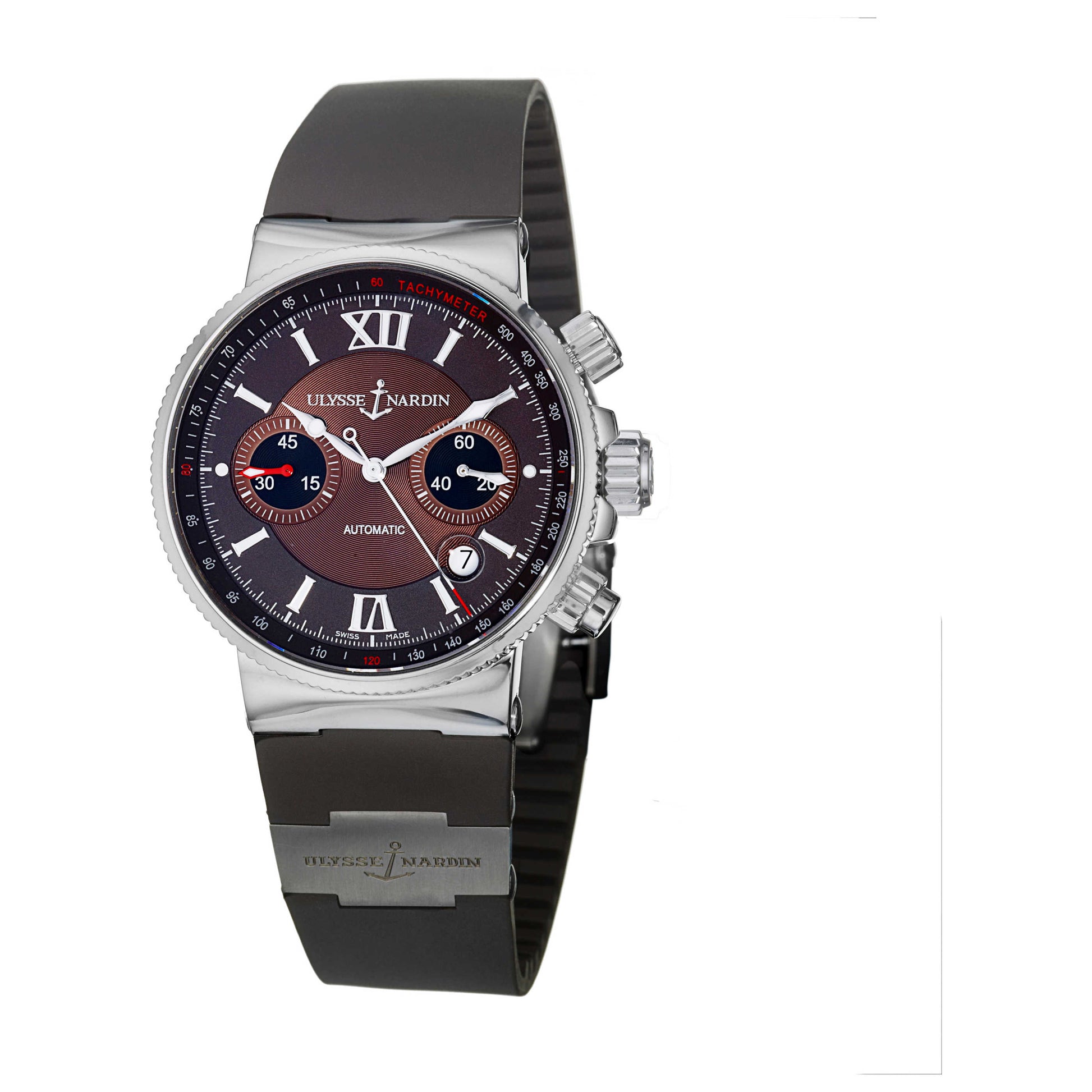 Front view of Ulysse Nardin Maxi Marine Men's Watch 353-66-3-355