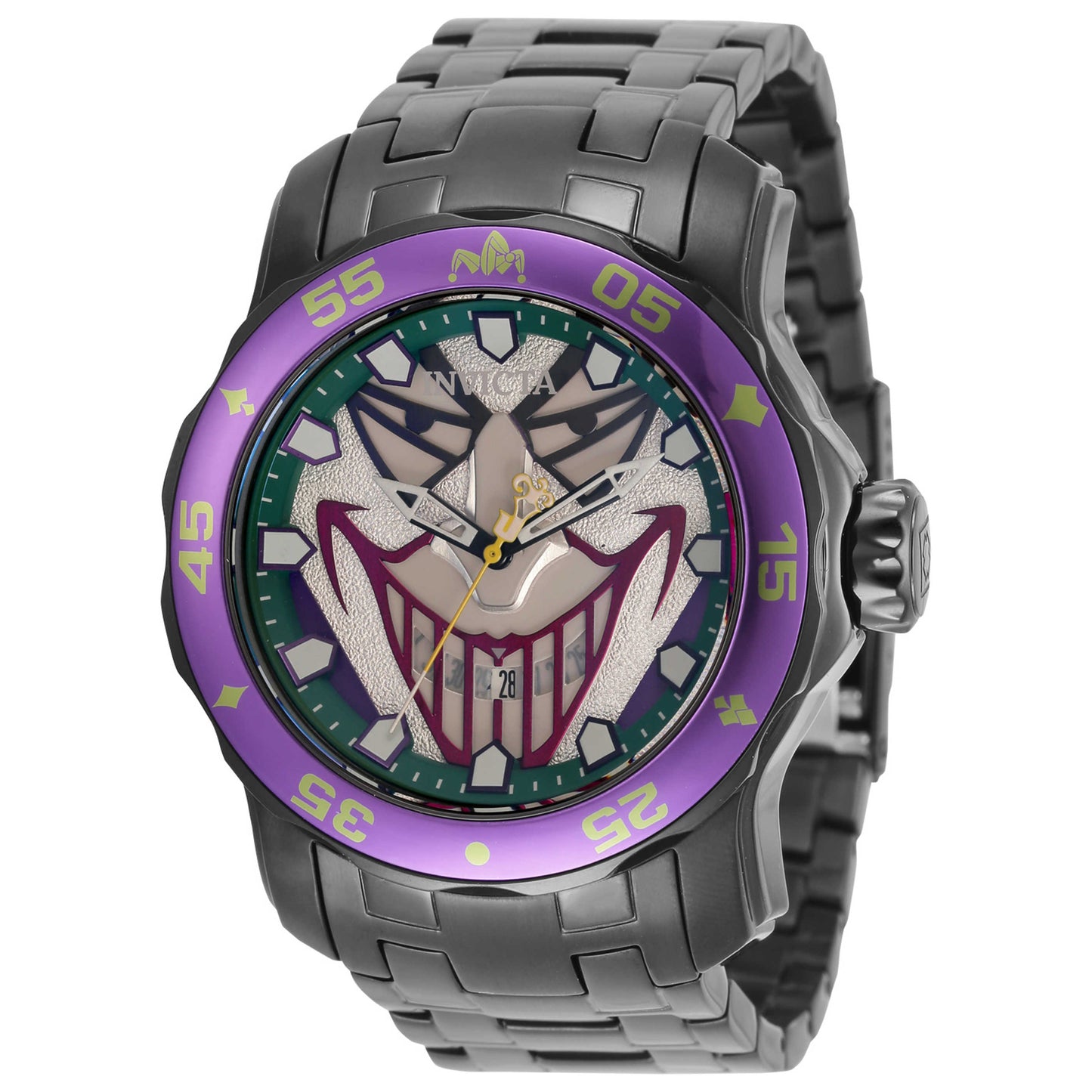 Front view of Invicta Dc Comics Men's Quartz Watch 35613