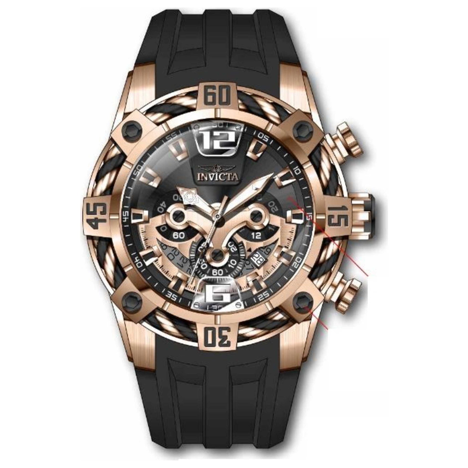 Front view of Invicta Bolt Men's Quartz Watch 35630