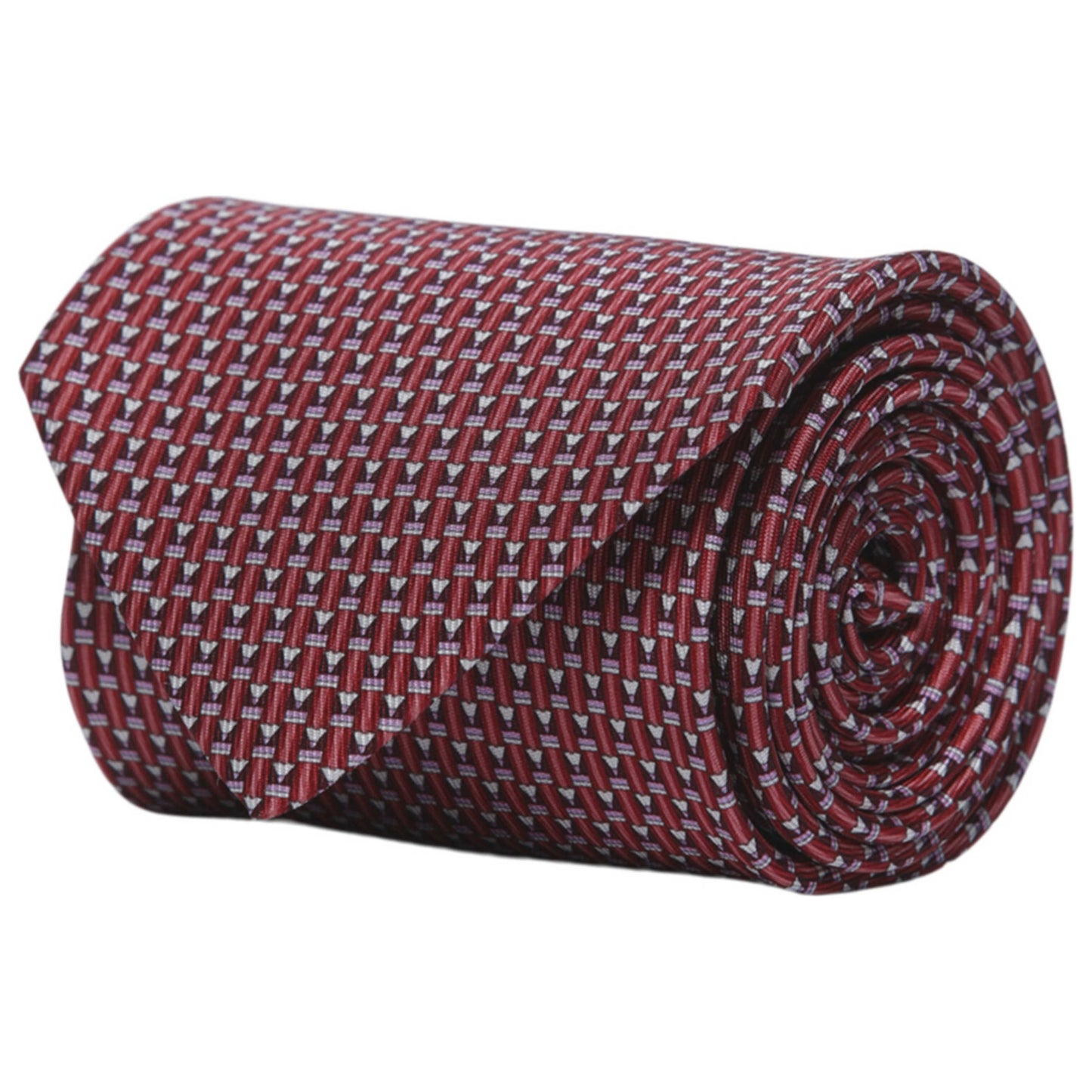 Front view of Ferragamo Patterned Men's Tie 357733-695289