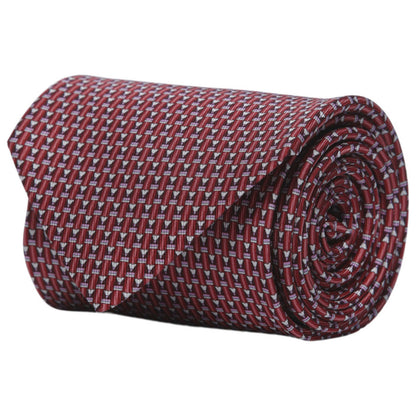 Front view of Ferragamo Patterned Men's Tie 357733-695289