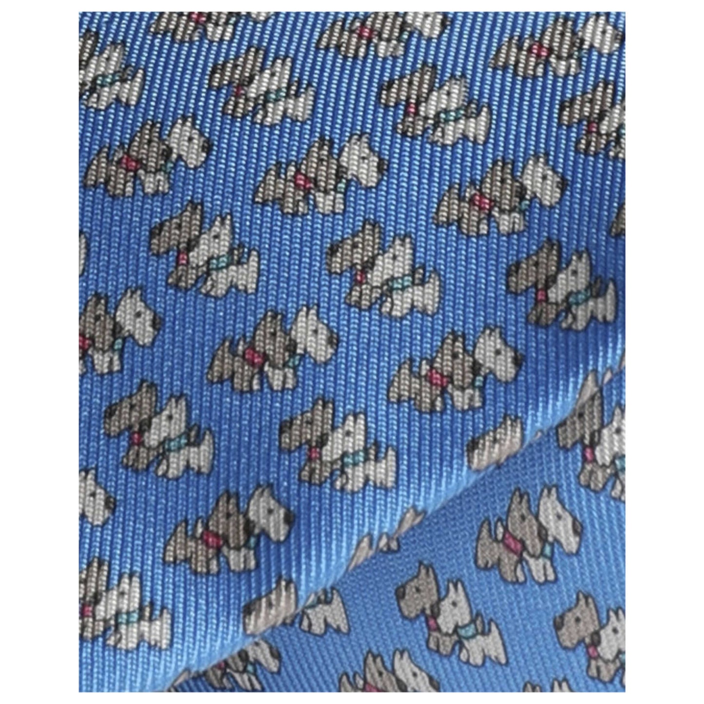 Ferragamo Dog Print Men's Tie 357857-702638 - Image #4