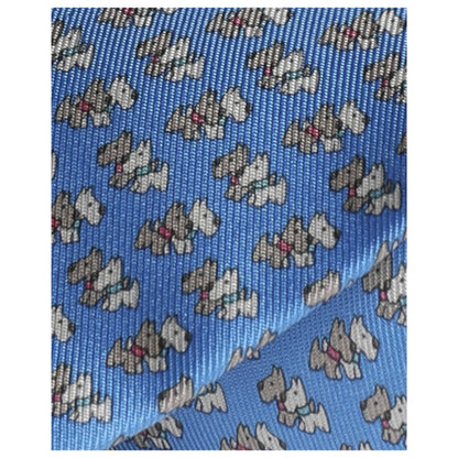 Ferragamo Dog Print Men's Tie 357857-702638 - Image #4