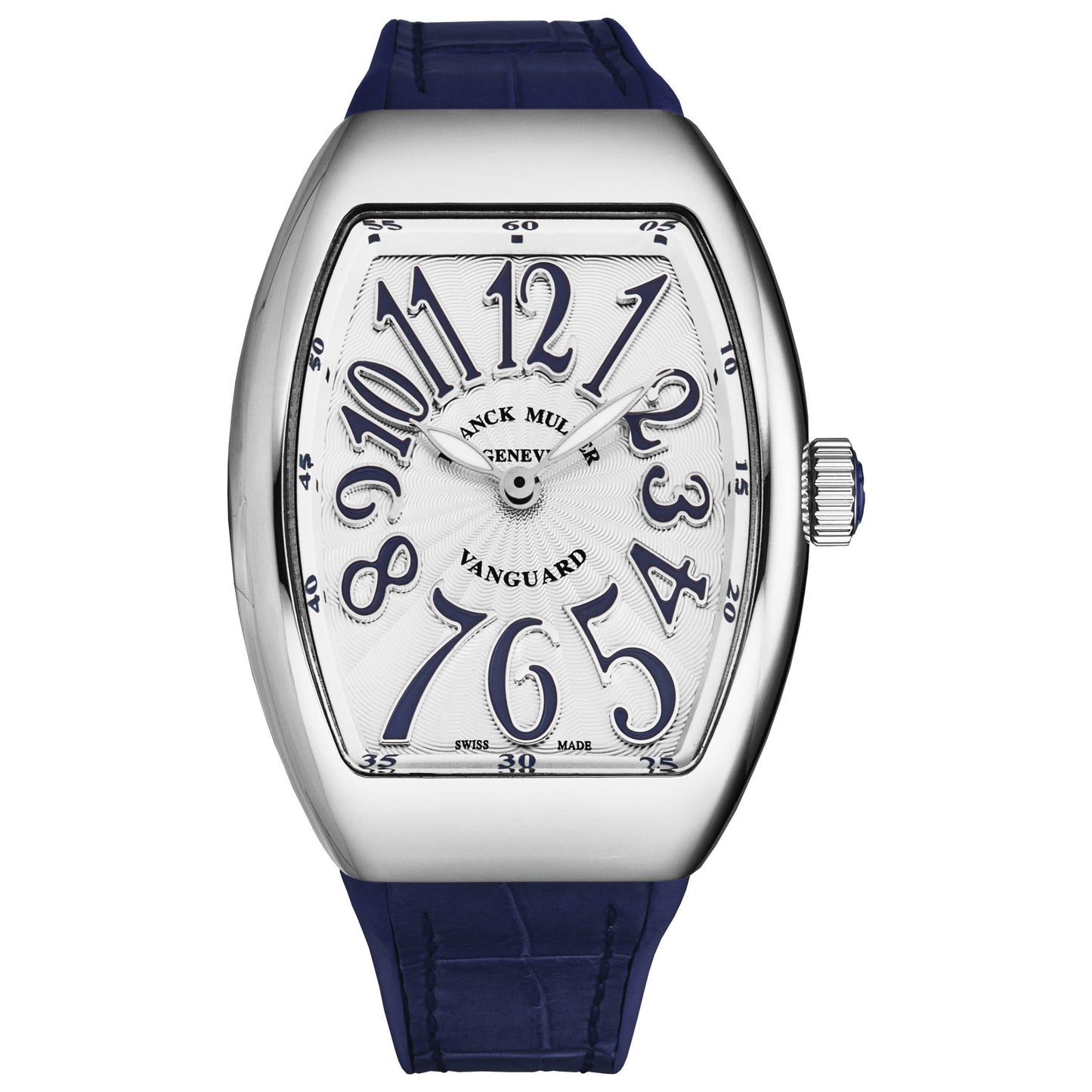 Front view of Franck Muller Vanguard Women's Quartz Watch 35QZBLUSILBLU