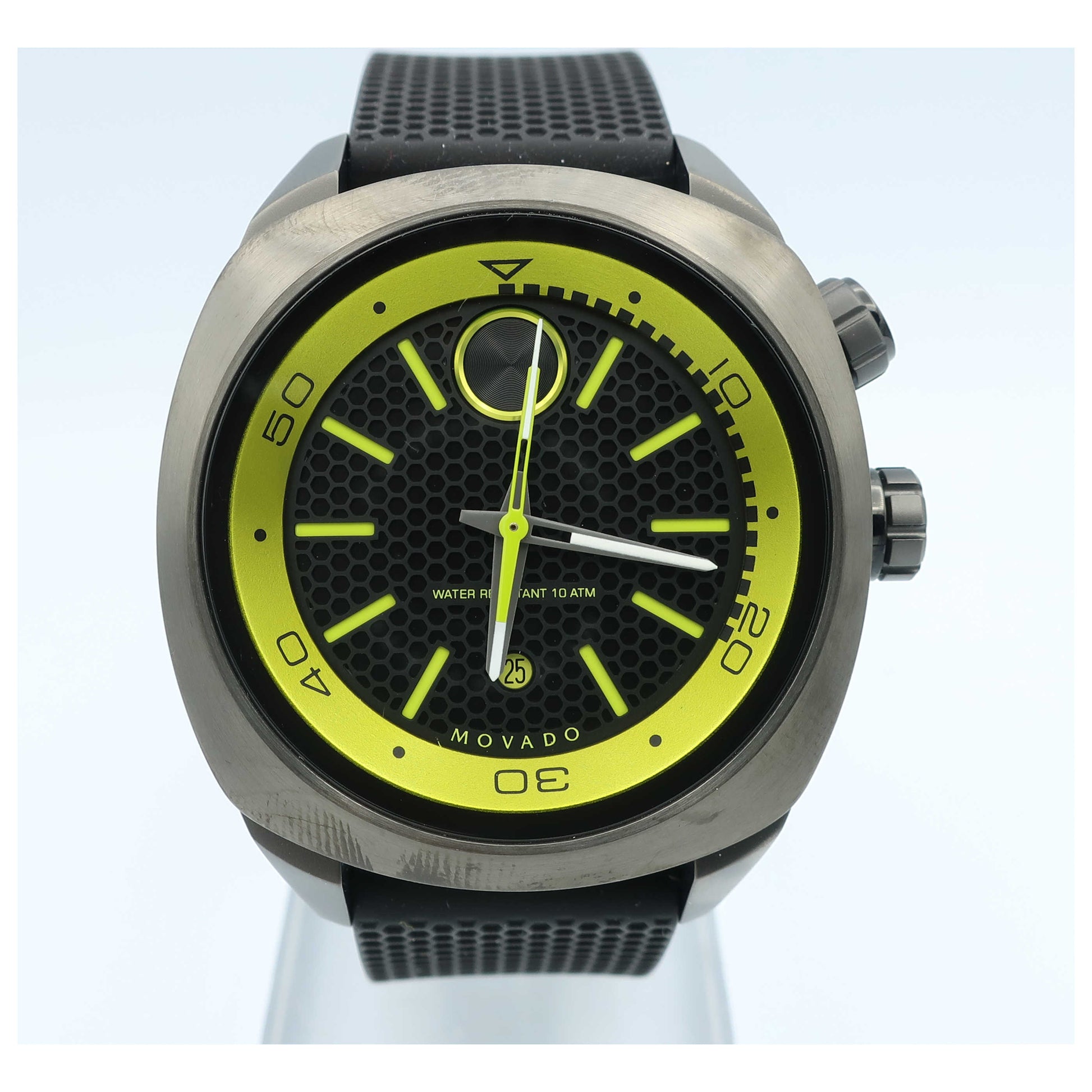 Front view of Movado Bold Men's Swiss Quartz (Battery-Powered) Watch 3600211-PO
