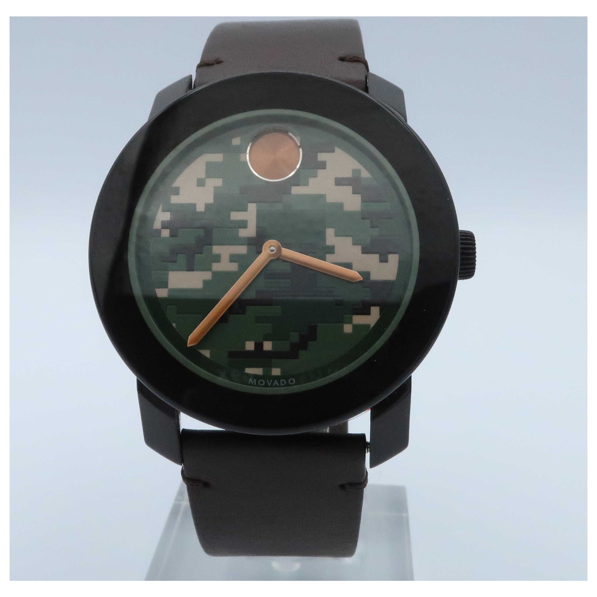 Front view of Movado Bold Men's Swiss Quartz (Battery-Powered) Watch 3600302-PO