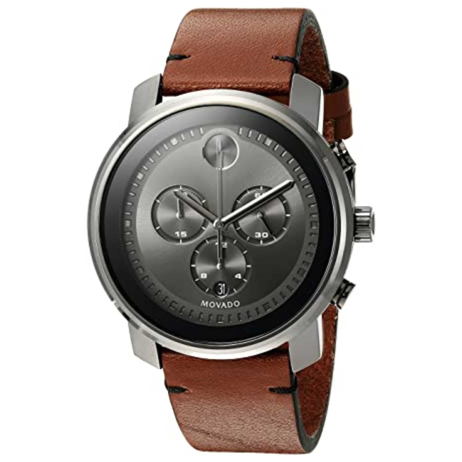 Front view of Movado Bold Men's Quartz Watch 3600367