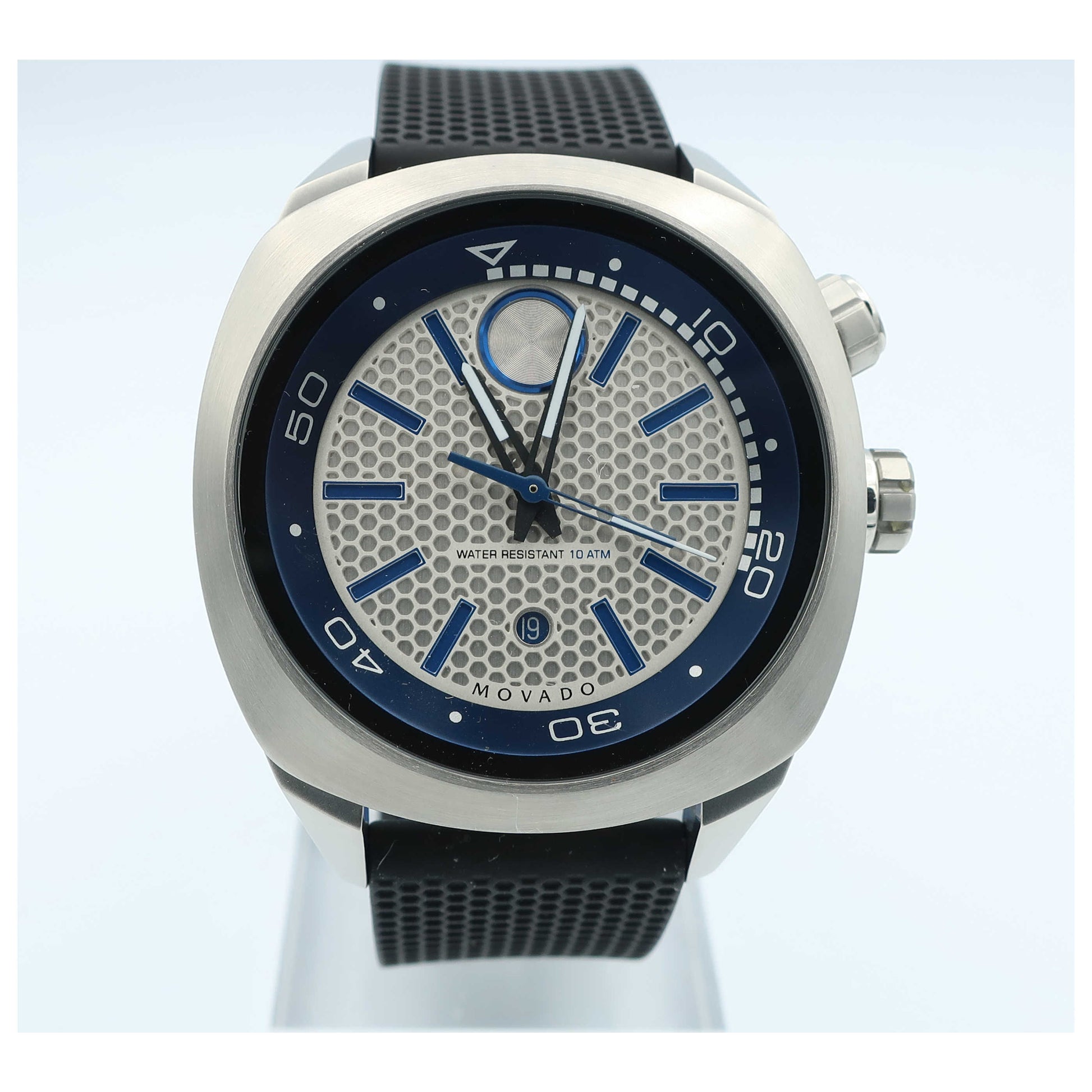 Front view of Movado Bold Men's Swiss Quartz (Battery-Powered) Watch 3600368-SDV