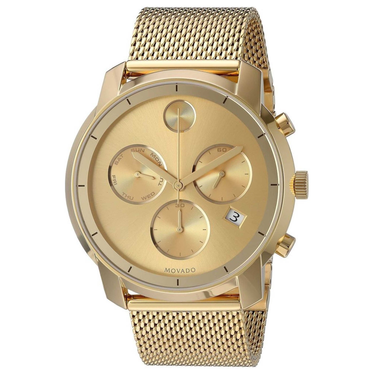 Front view of Movado Bold Men's Swiss Quartz (Battery-Powered) Watch 3600372