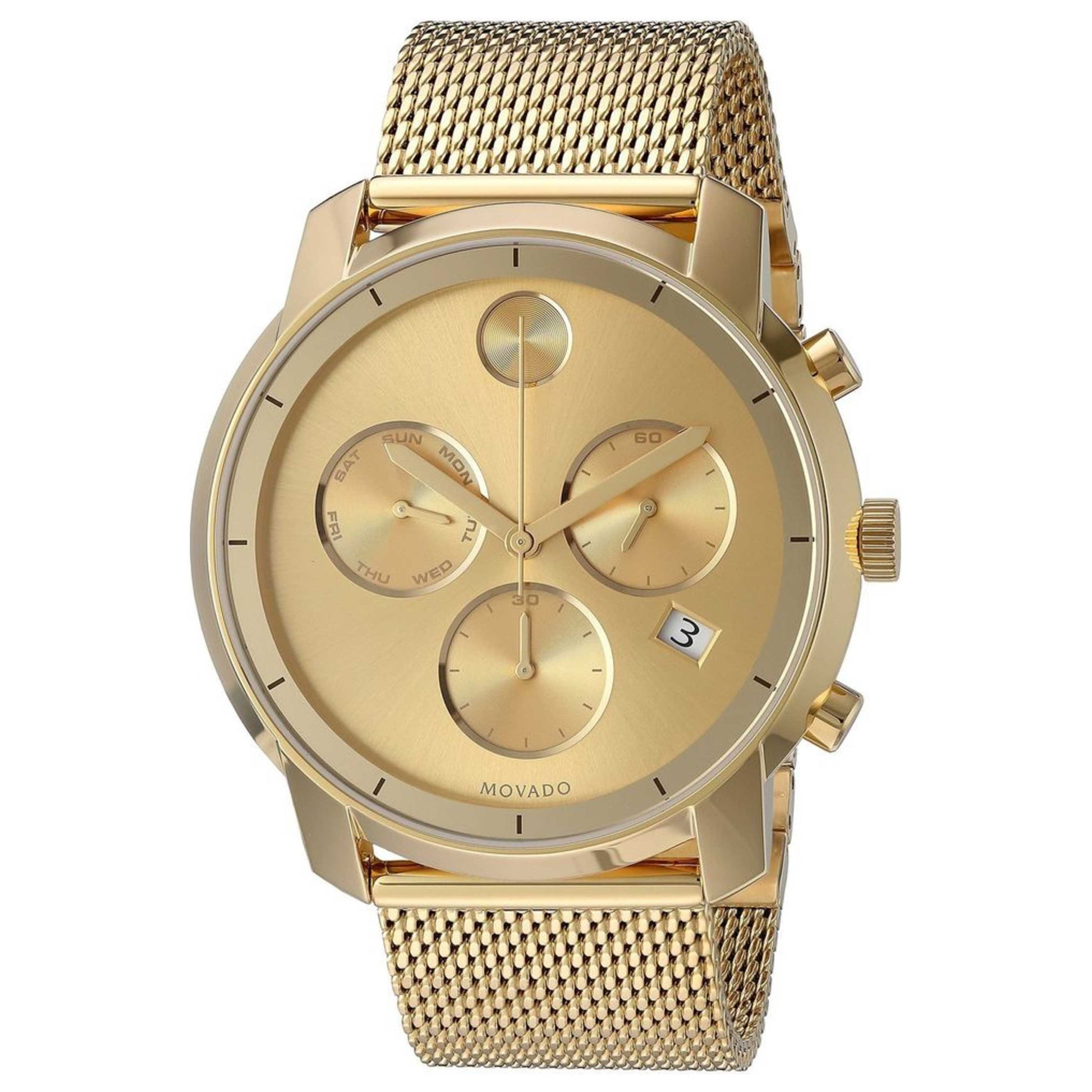 Front view of Movado Bold Men's Swiss Quartz (Battery-Powered) Watch 3600372