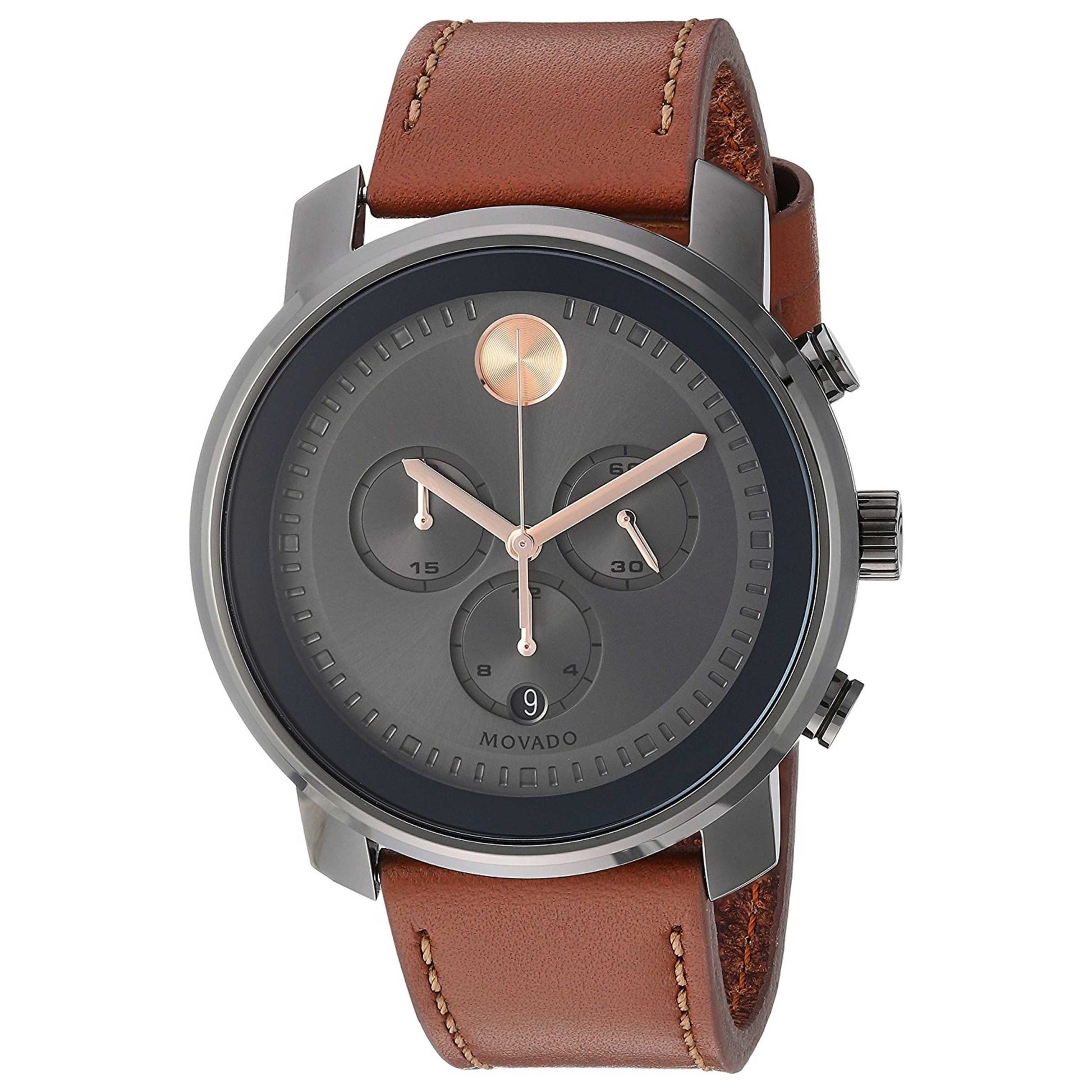 Front view of Movado Bold Men's Quartz Watch 3600421