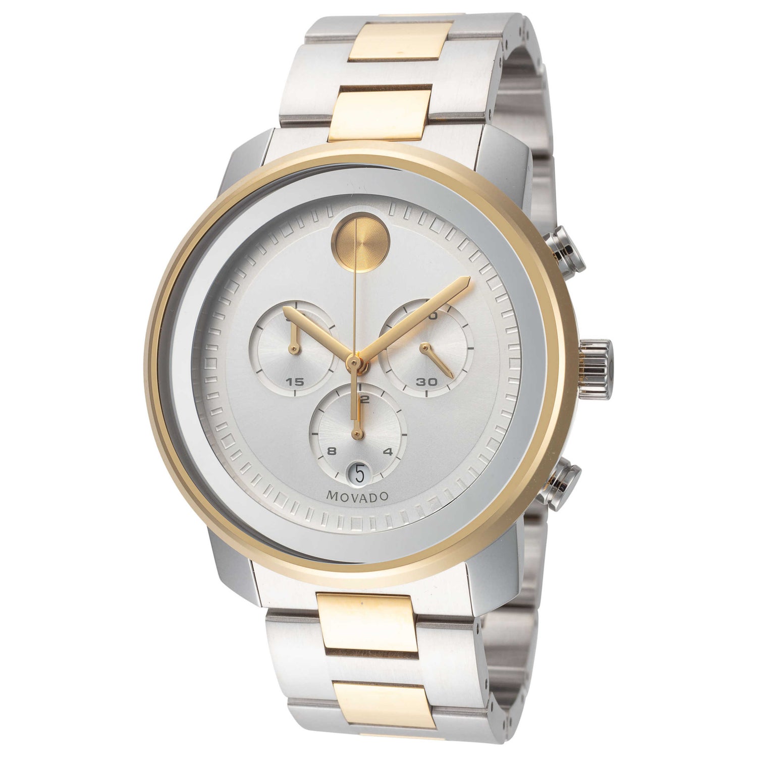 Front view of Movado Bold Men's Quartz Watch 3600432