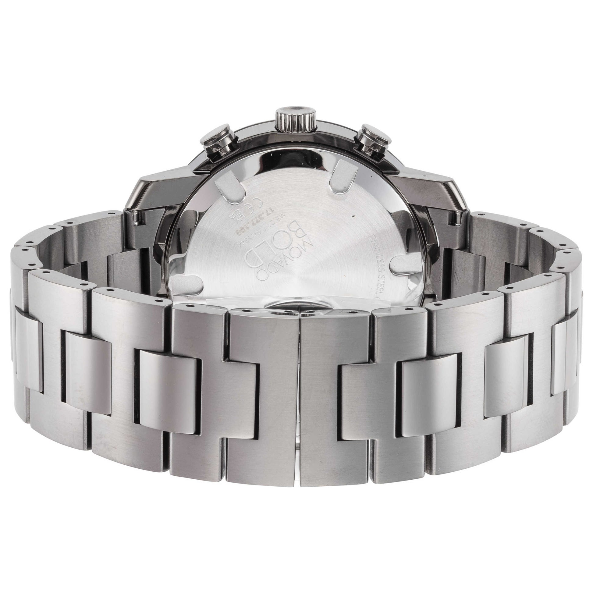 Back view of Movado Bold Men's Quartz Watch 3600486