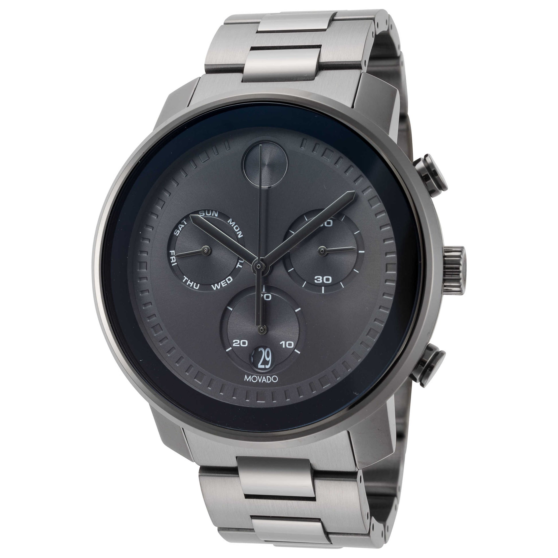 Front view of Movado Bold Men's Quartz Watch 3600486