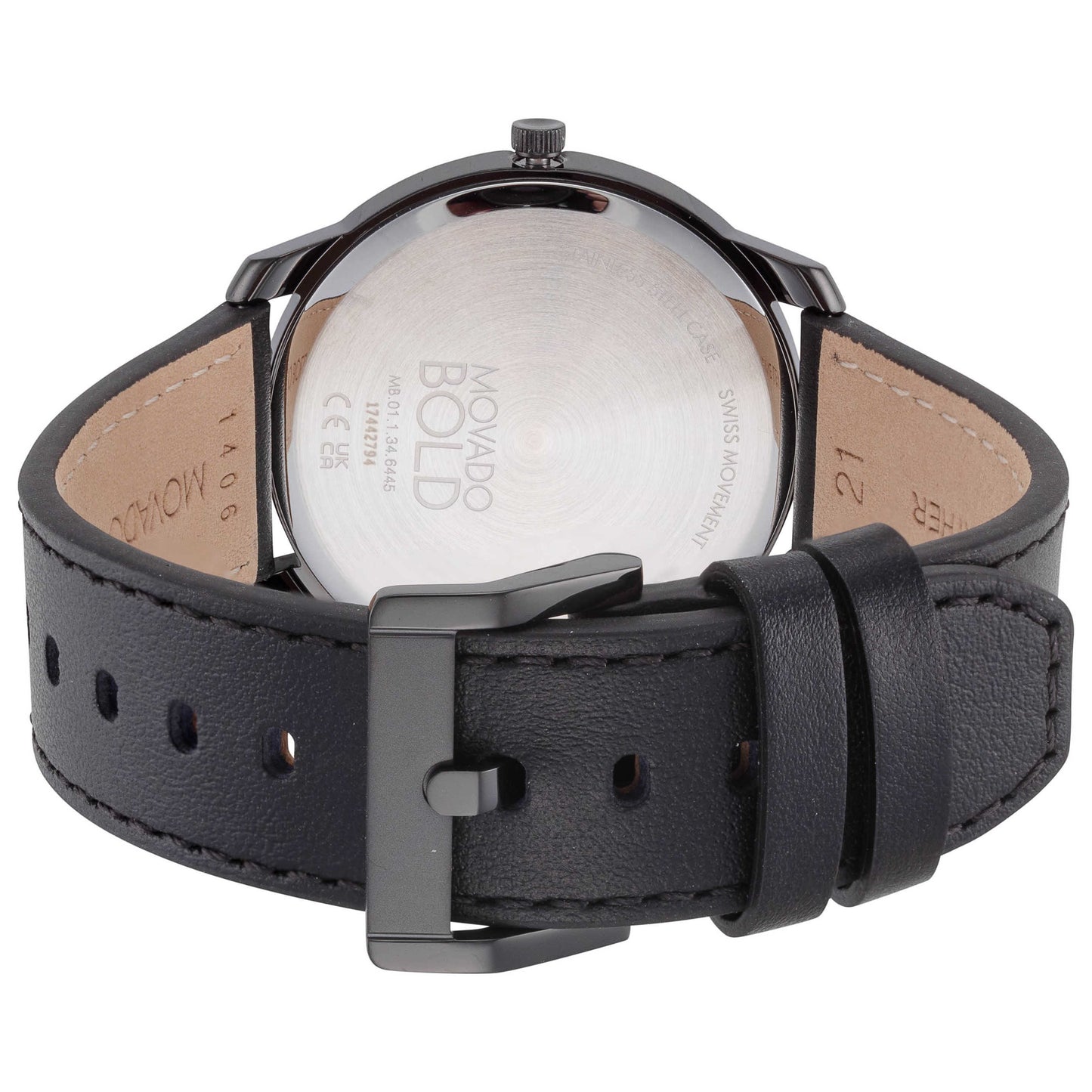 Back view of Movado Bold Men's Quartz Watch 3600587