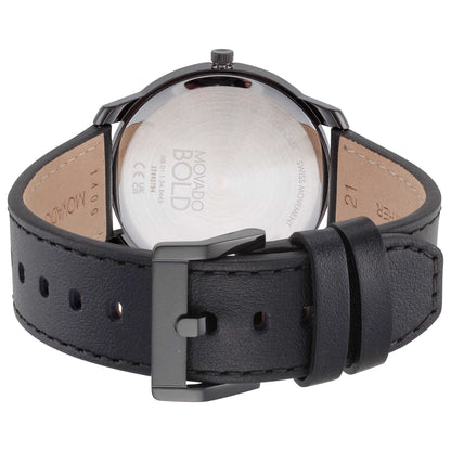 Back view of Movado Bold Men's Quartz Watch 3600587