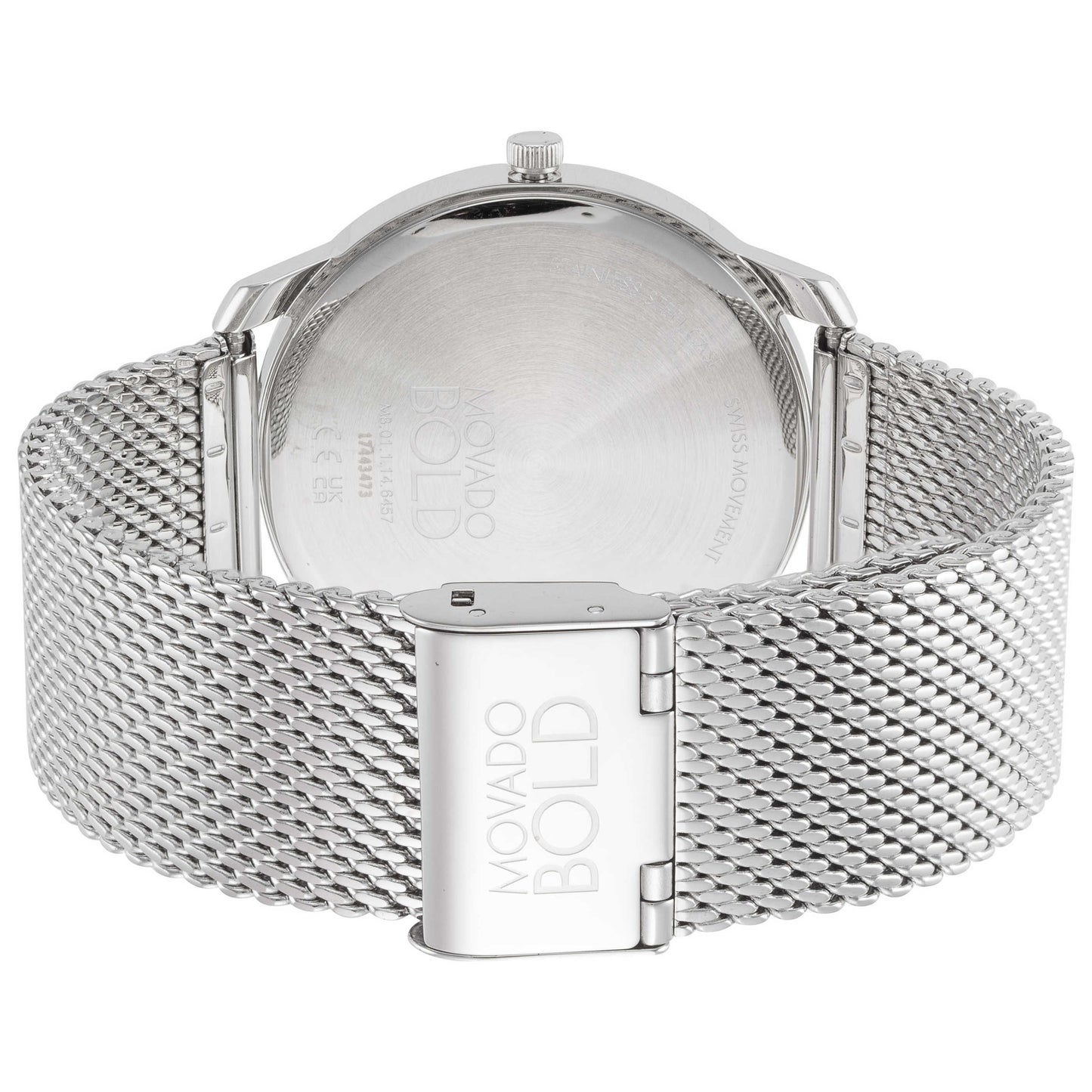 Back view of Movado Bold Men's Quartz Watch 3600589
