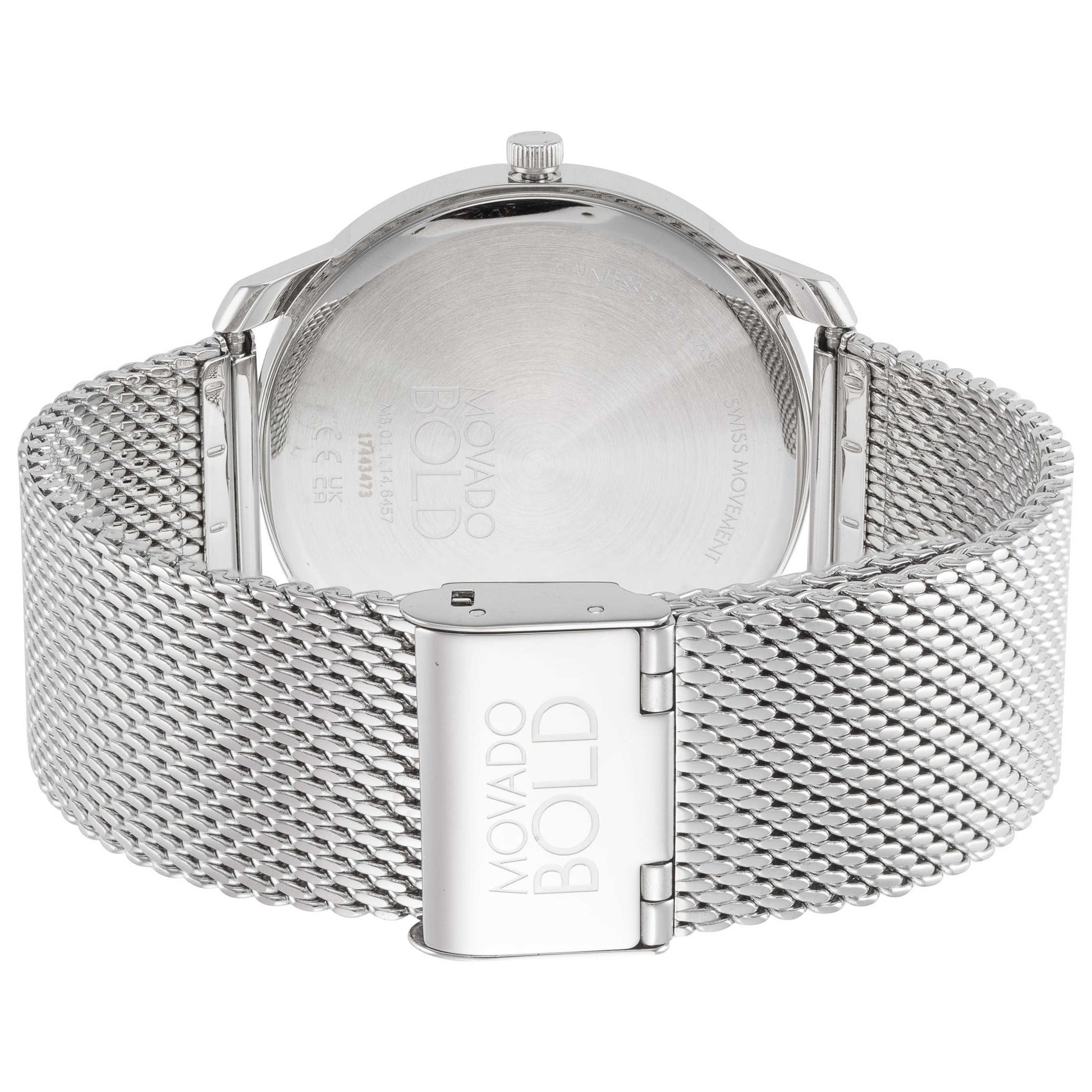 Back view of Movado Bold Men's Quartz Watch 3600589