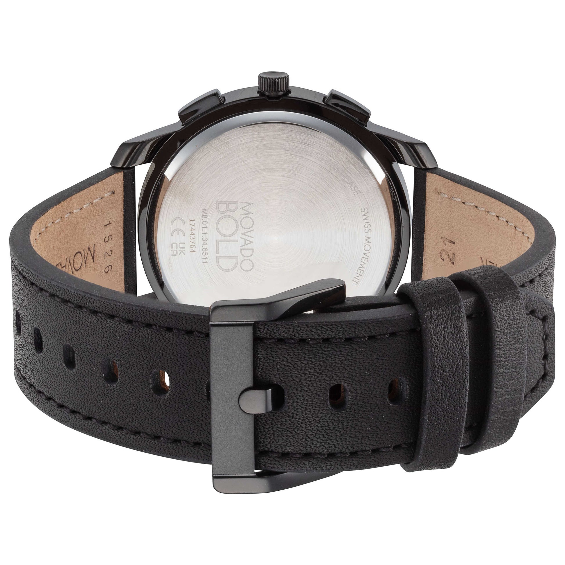 Back view of Movado Bold Men's Quartz Watch 3600632