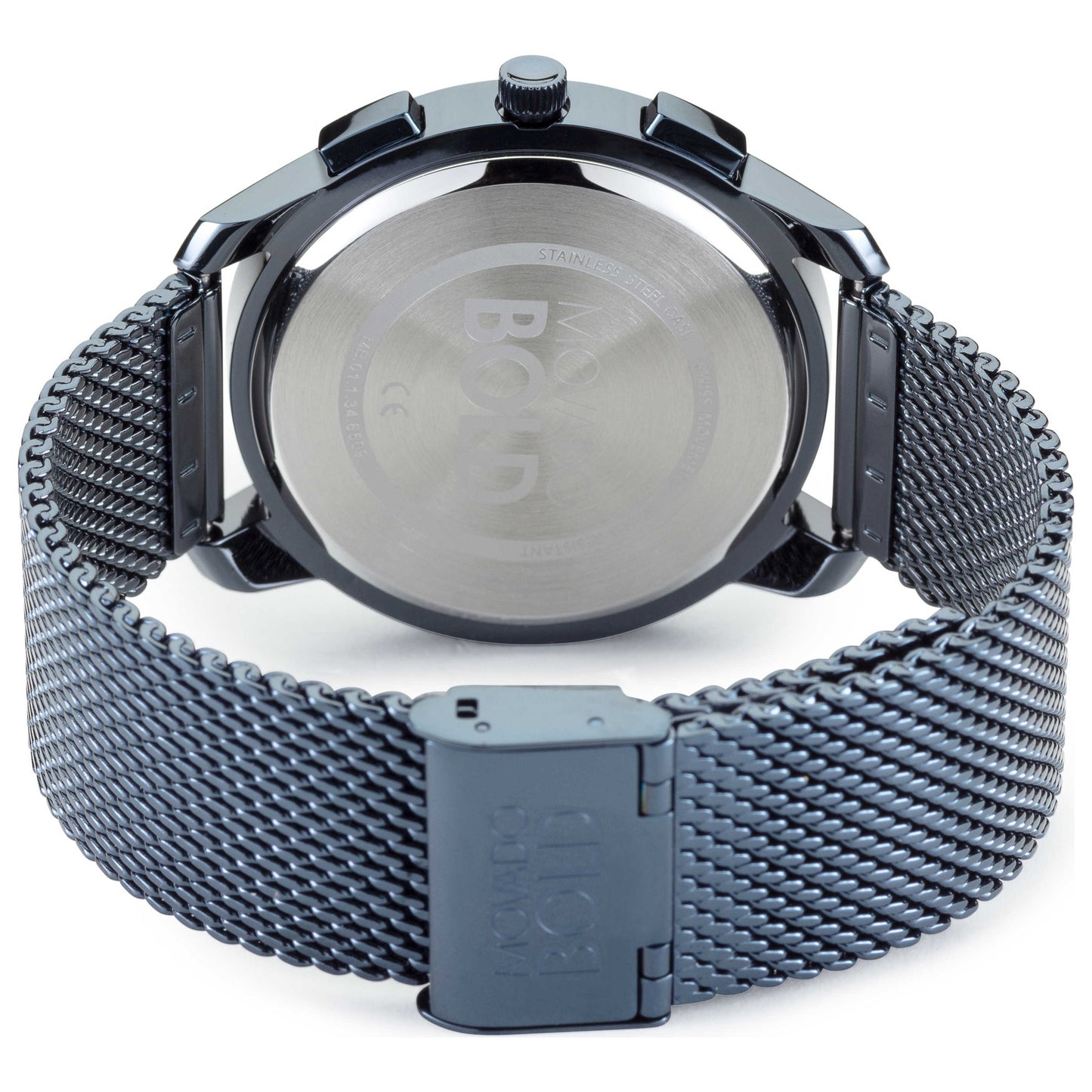 Back view of Movado Bold Thin Men's Quartz Watch 3600633