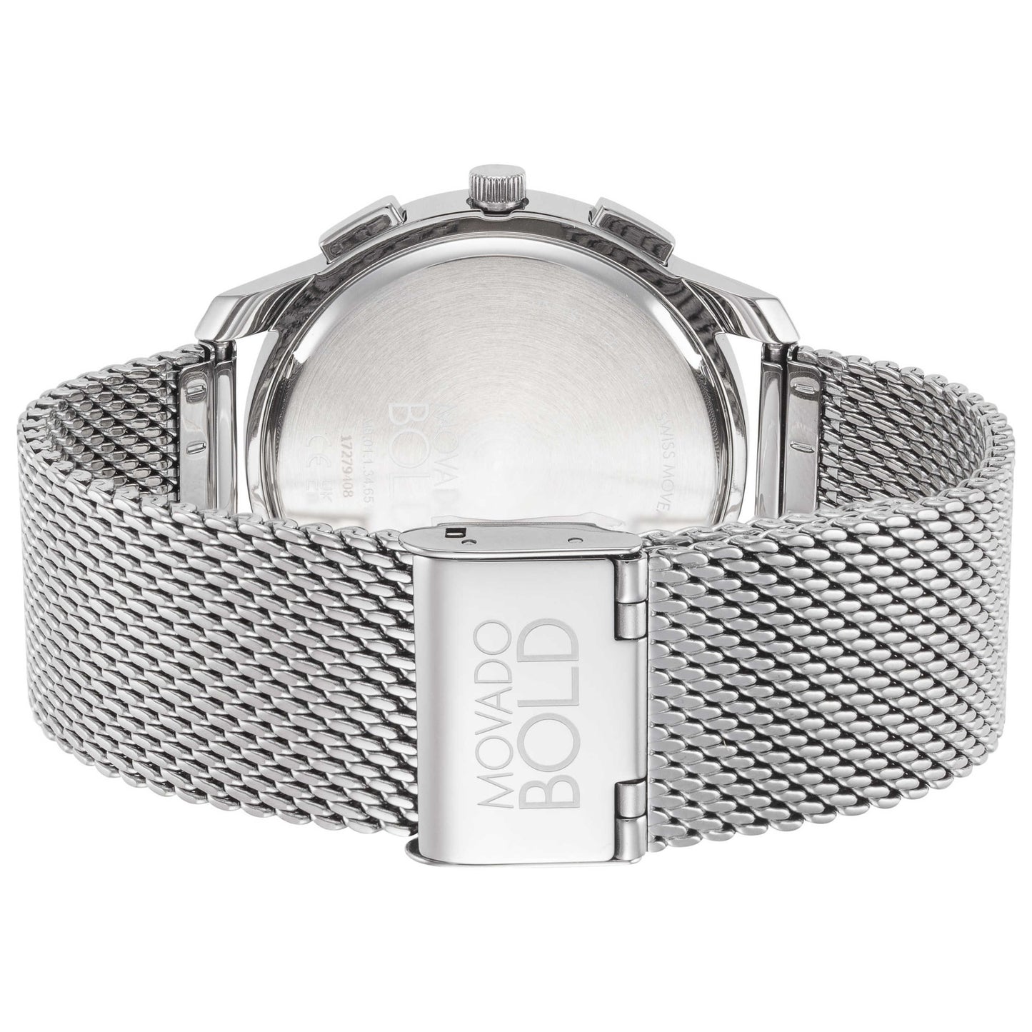 Back view of Movado Bold Men's Quartz Watch 3600635