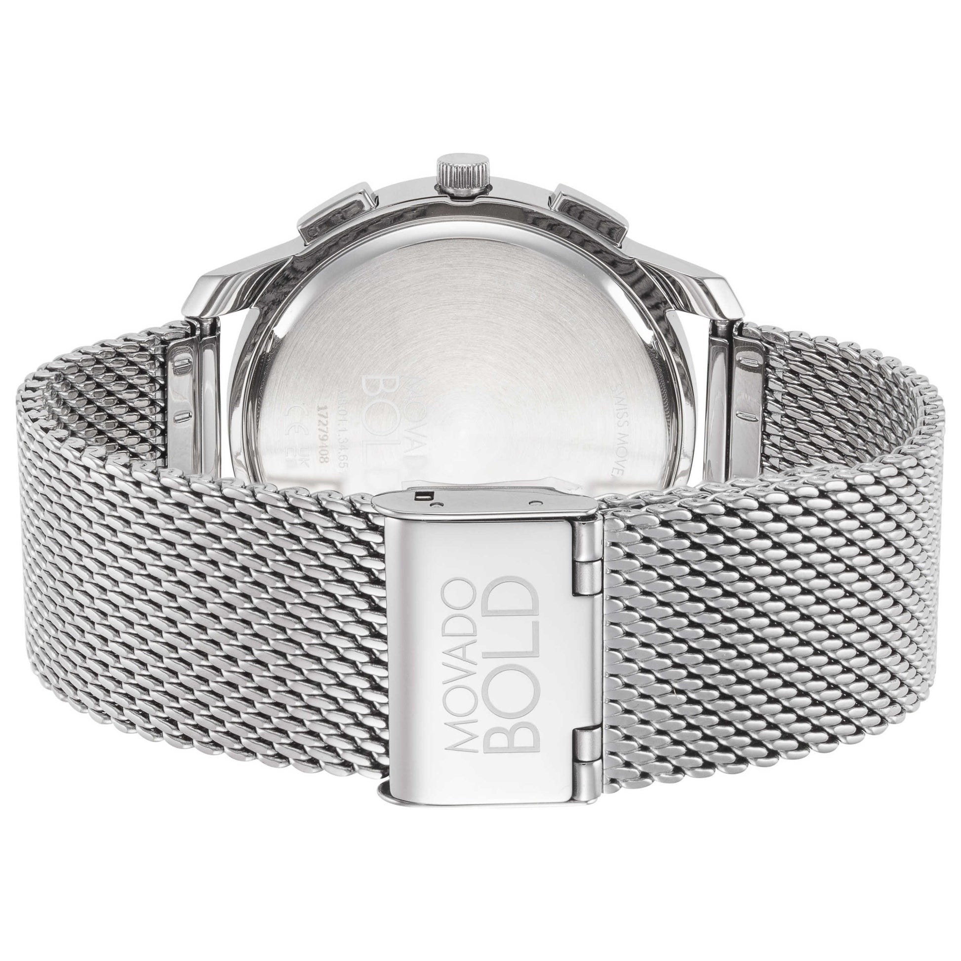 Back view of Movado Bold Men's Quartz Watch 3600635