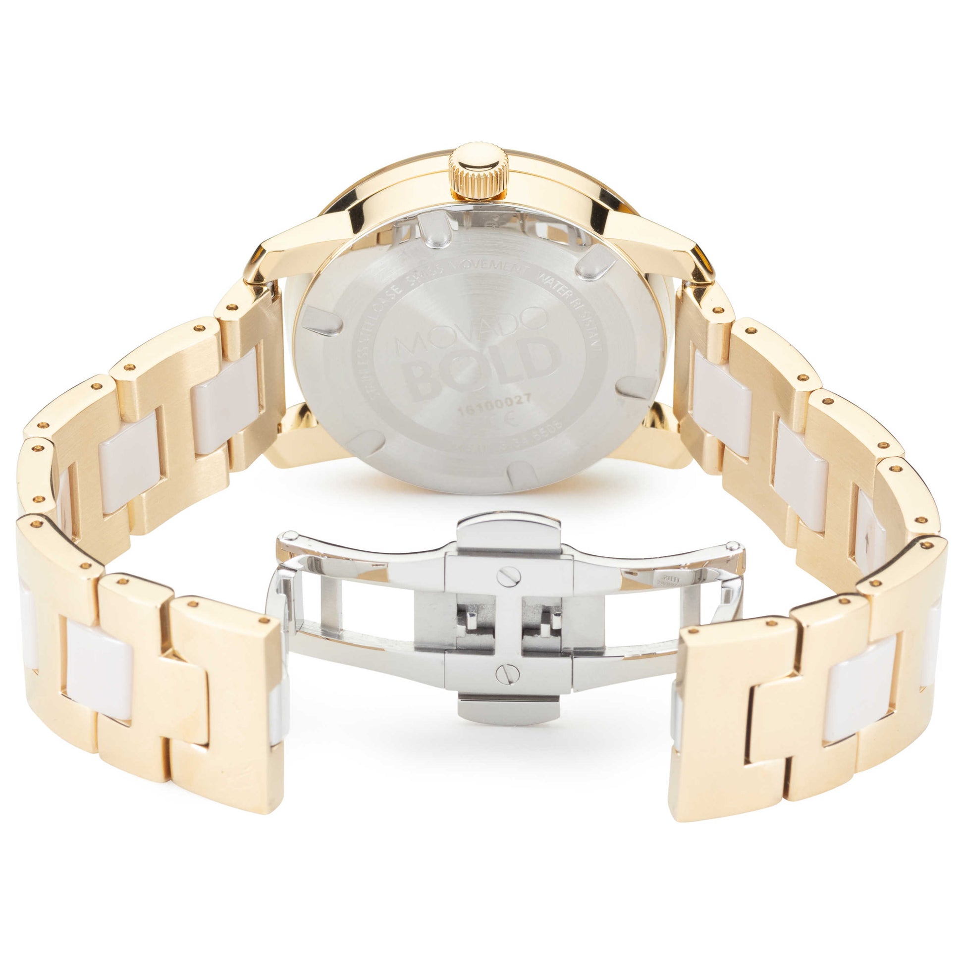 Back view of Movado Bold Women's Quartz Watch 3600640