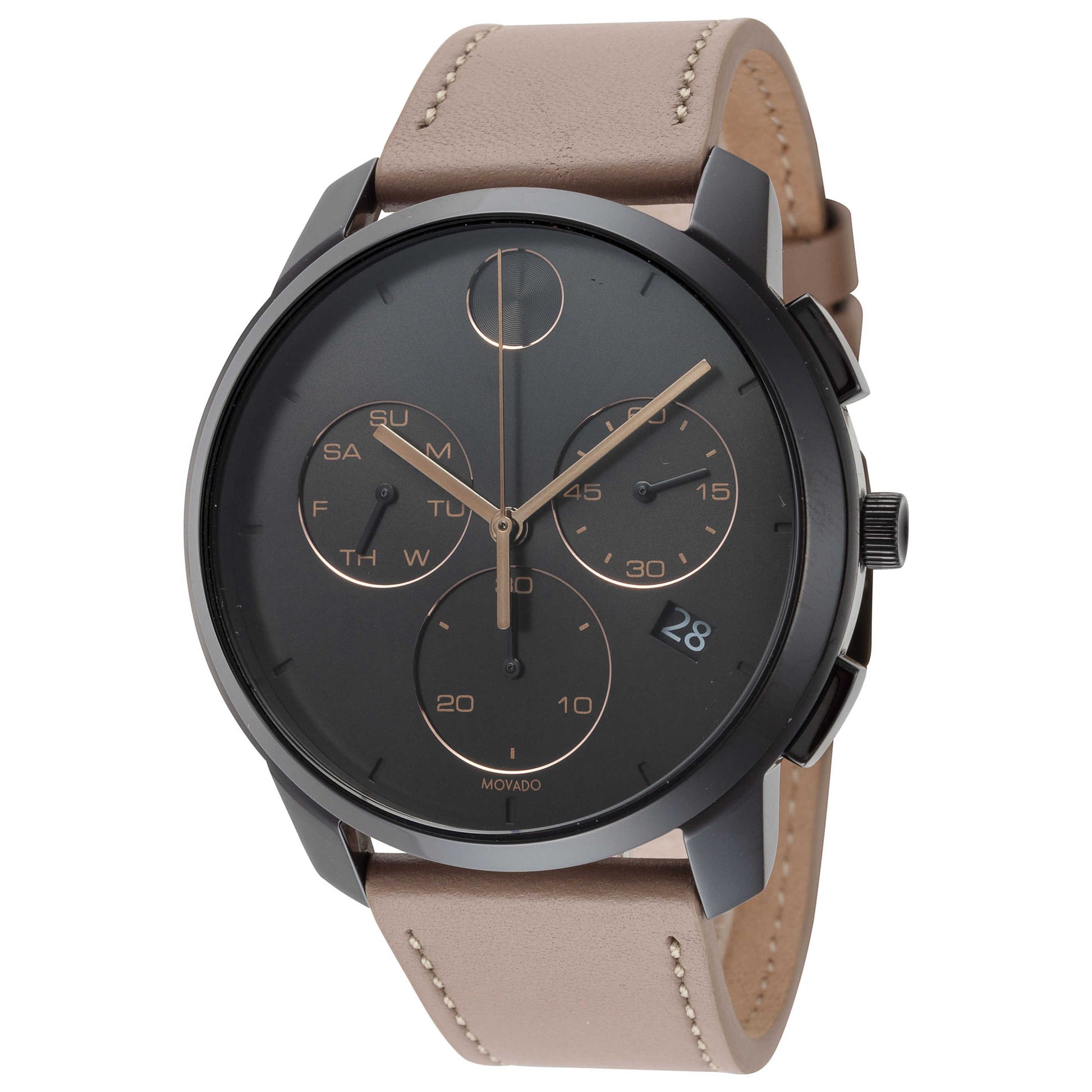 Front view of Movado Bold Men's Quartz Watch 3600719