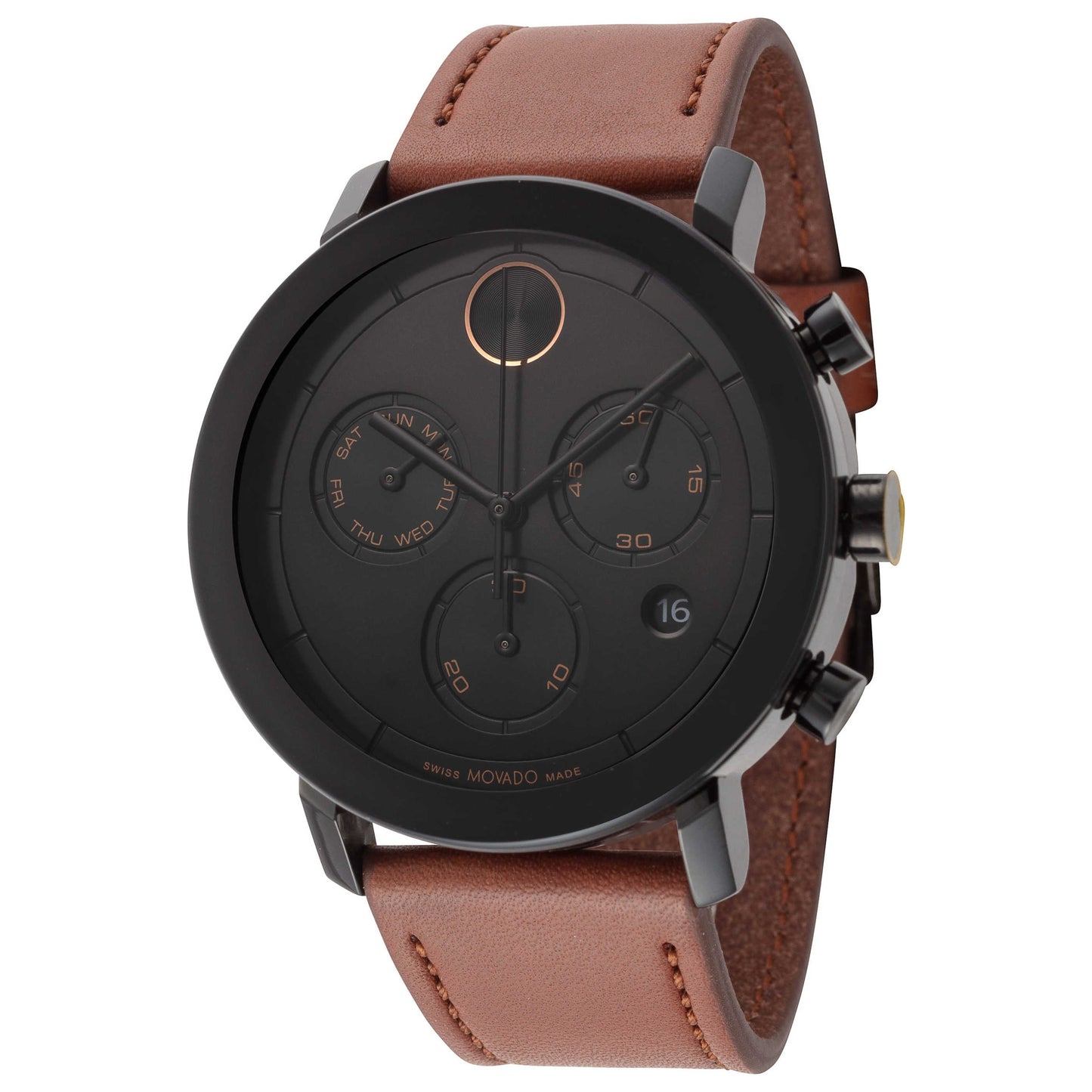 Front view of Movado Bold Men's Quartz Watch 3600884