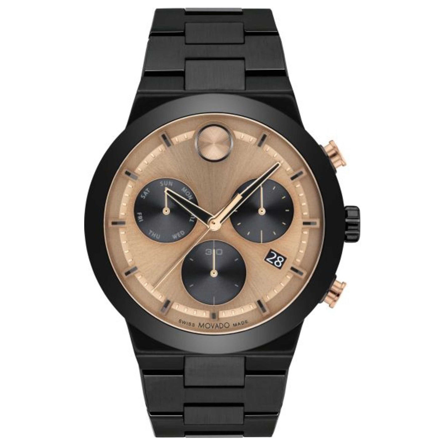 Front view of Movado Bold Men's Quartz Watch 3600897