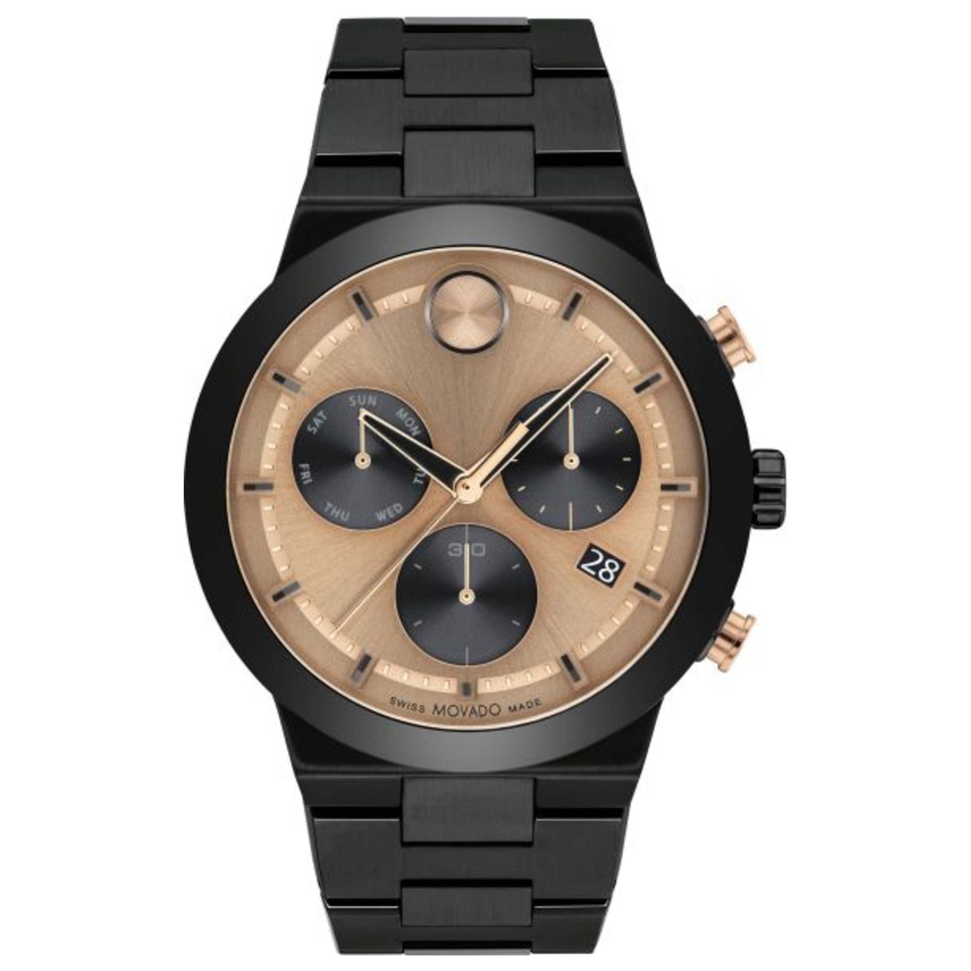 Front view of Movado Bold Men's Quartz Watch 3600897