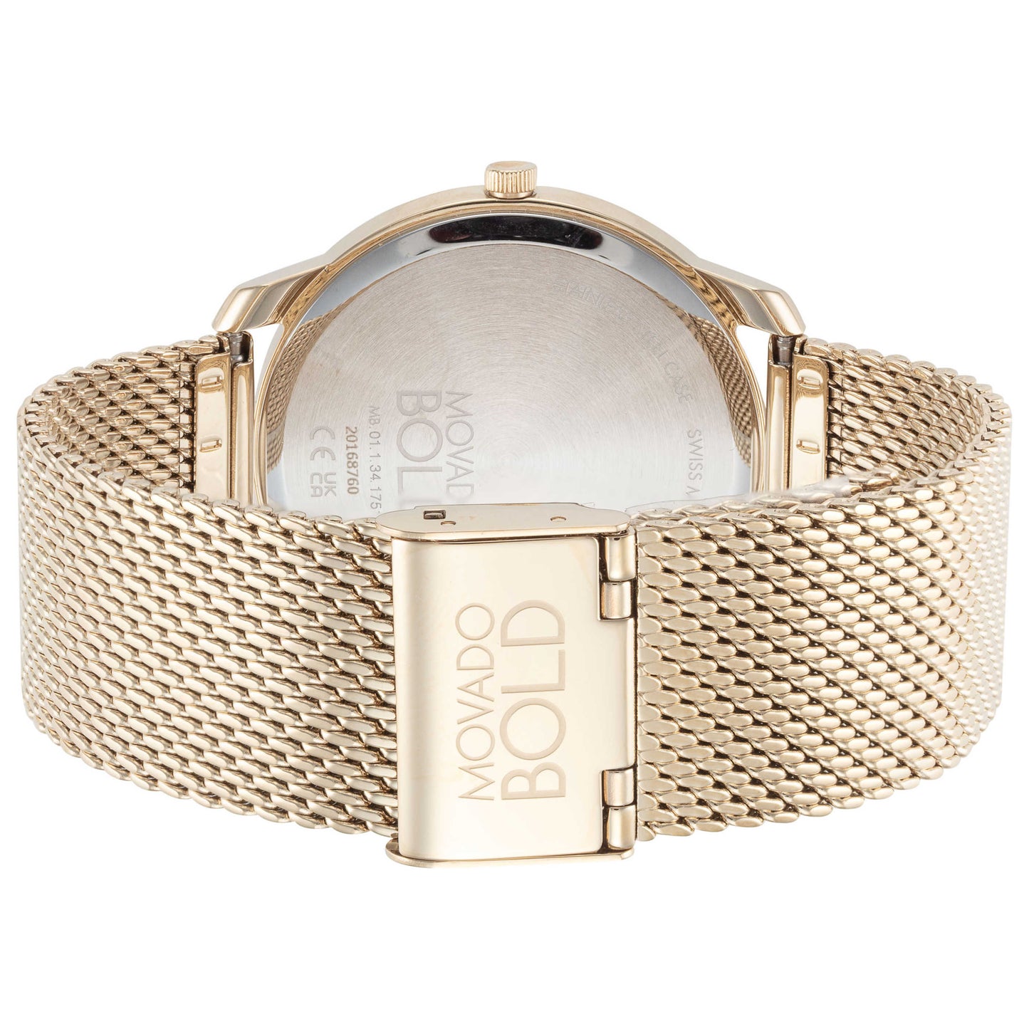 Back view of Movado Bold Men's Quartz Watch 3600903