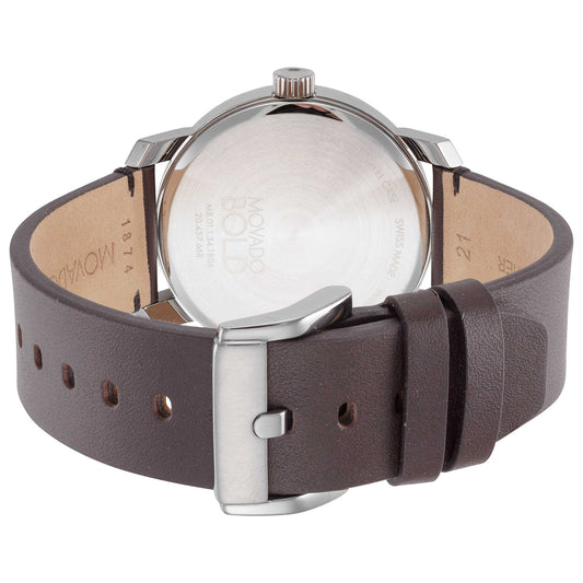 Back view of Movado Bold Men's Quartz Watch 3600916