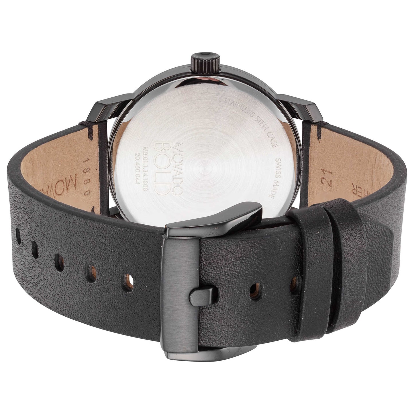 Back view of Movado Bold Men's Quartz Watch 3600918