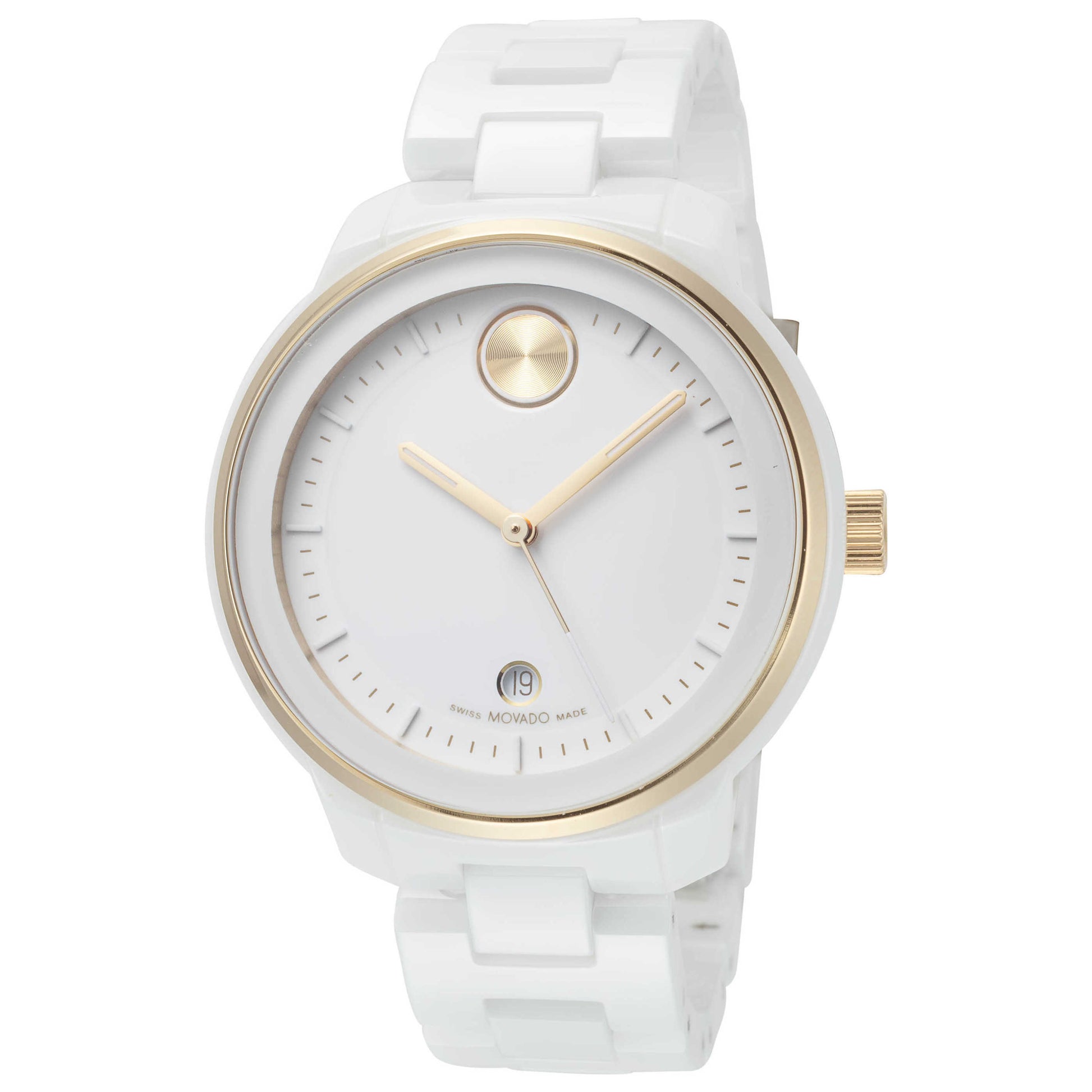 White Ceramic Watch Movado Bold 36mm Movado Movado BOLD Ceramic