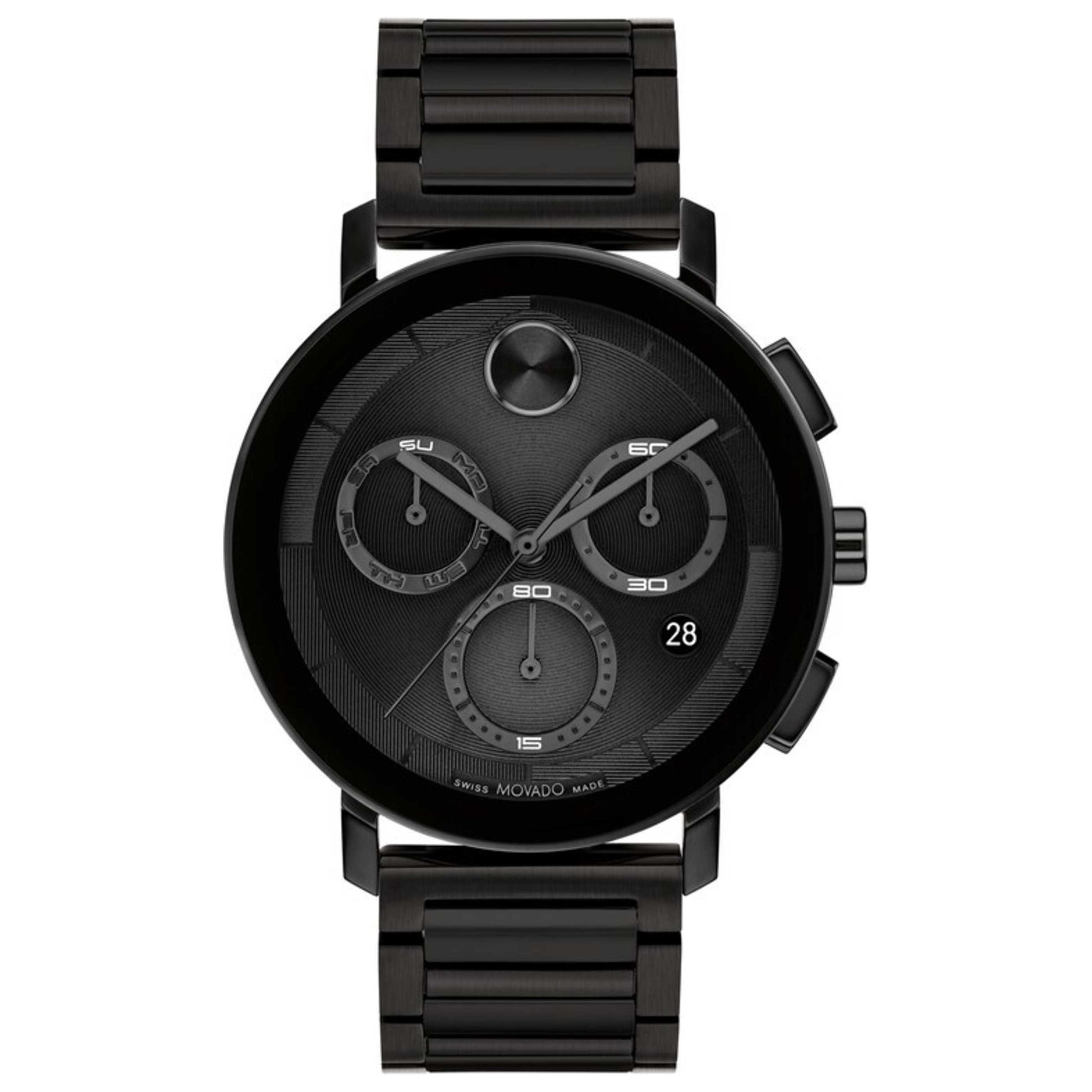 Front view of Movado Bold Men's Quartz Watch 3601099