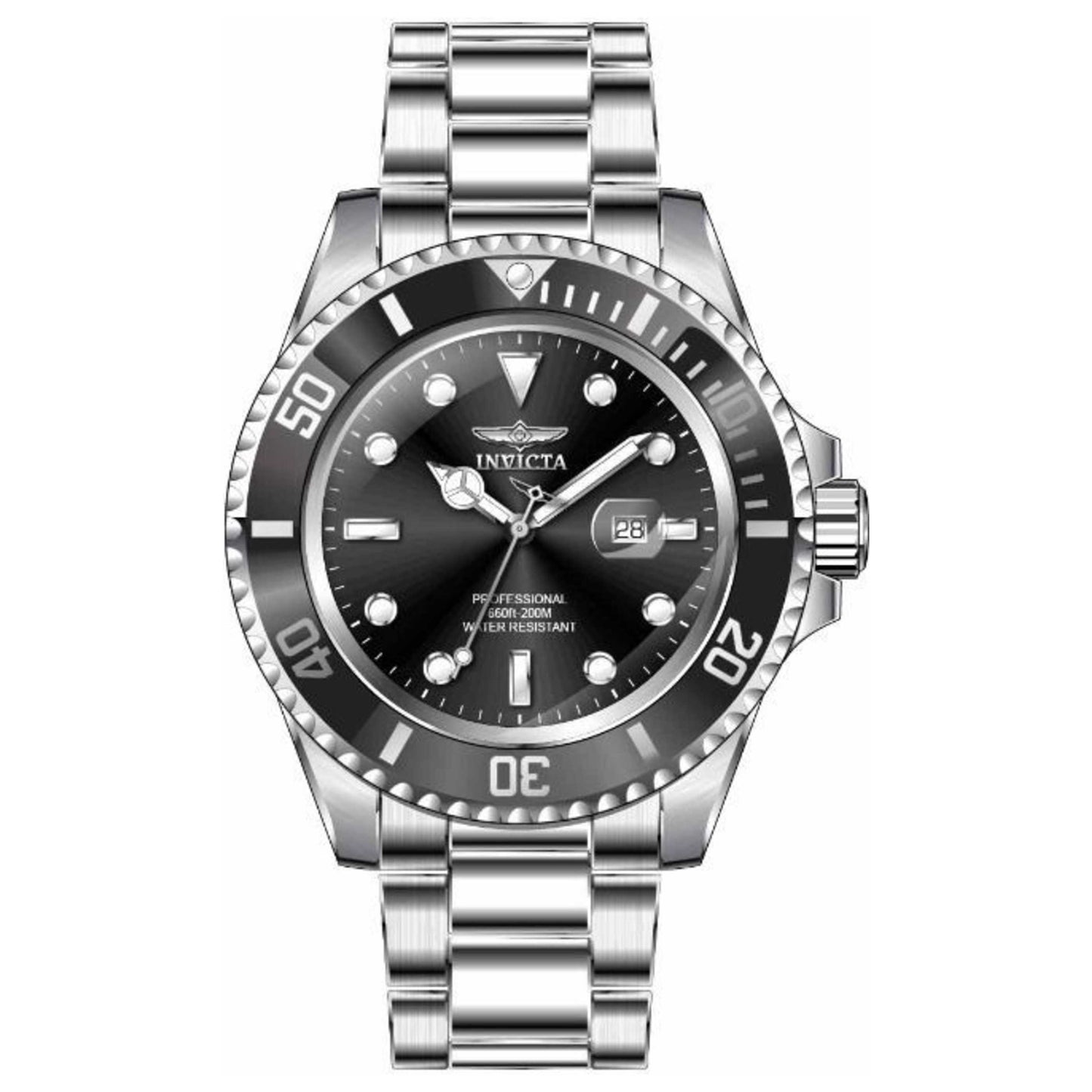 Front view of Invicta Pro Diver Men's Quartz Watch 36051