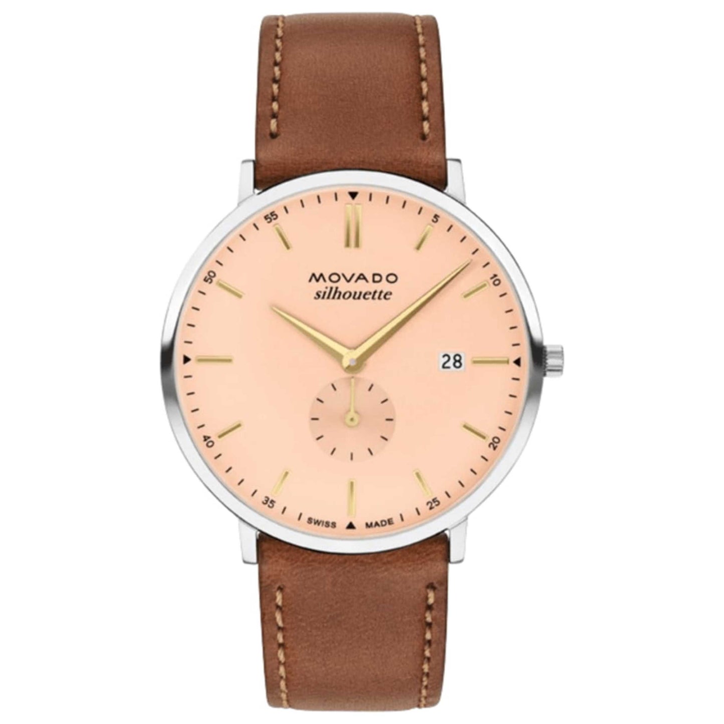 Front view of Movado Heritage Men's Quartz Watch 3650188